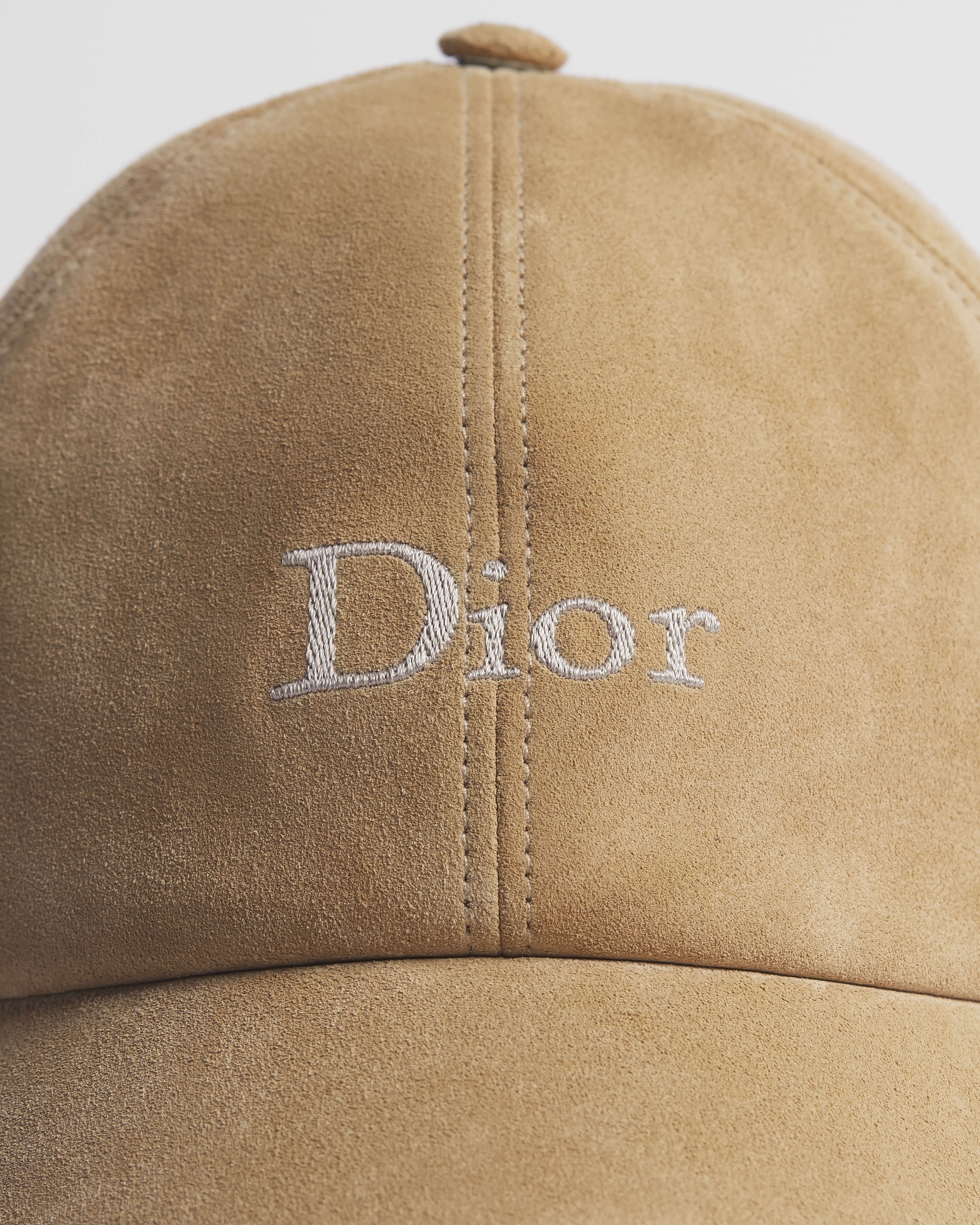 帽子 米色绒面牛皮革 Dior 刺绣 E09