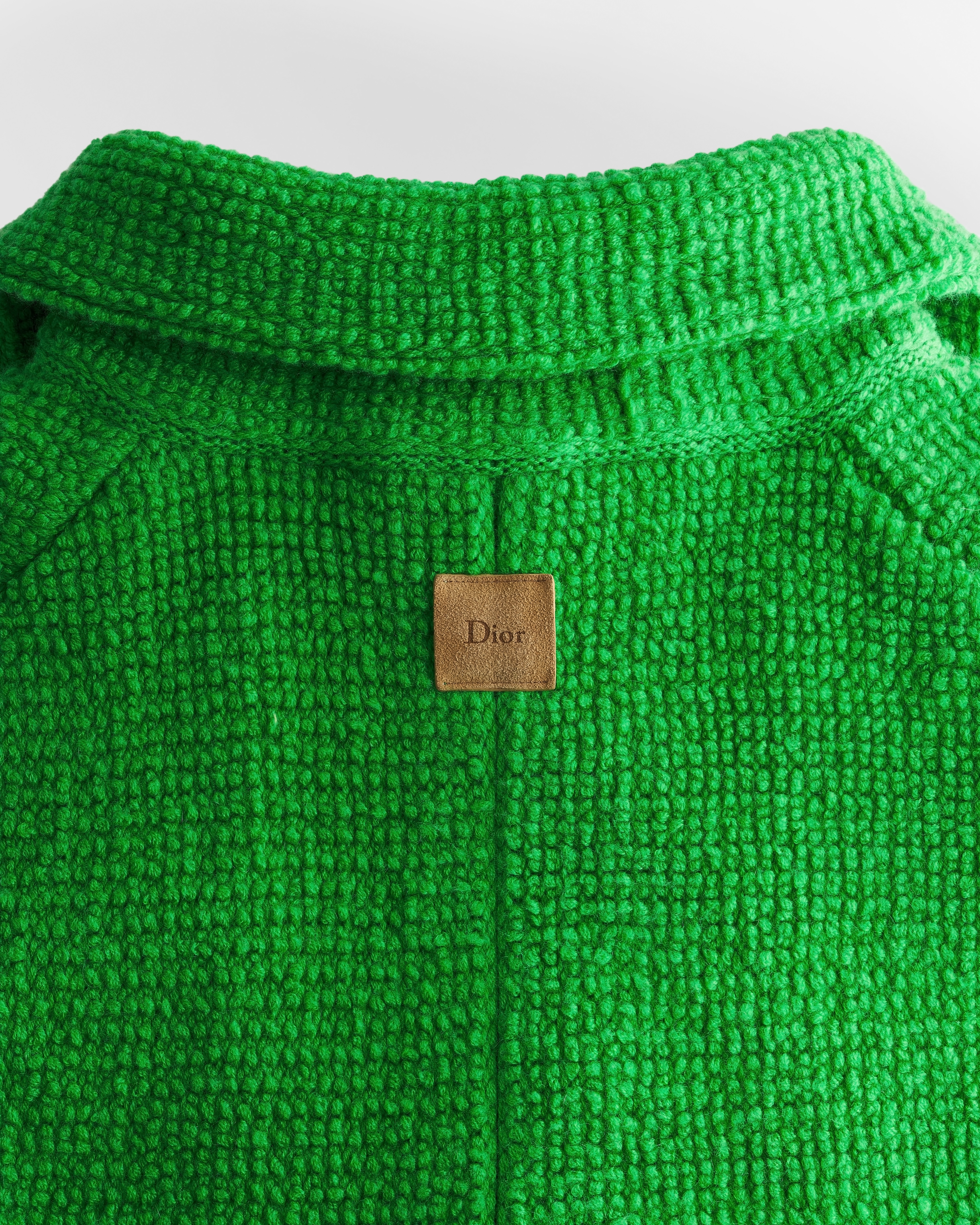 斗篷 绿色山羊绒织物 E09