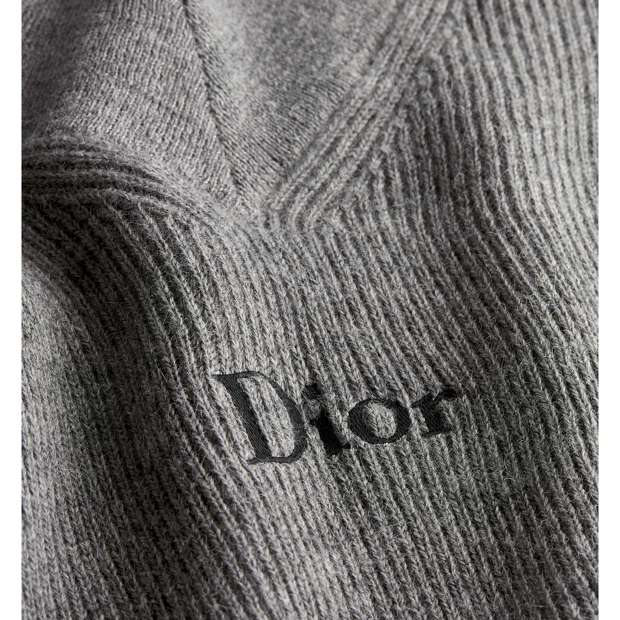针织衫 灰色绵羊毛和羊驼毛混纺针织面料 Dior 刺绣 E09