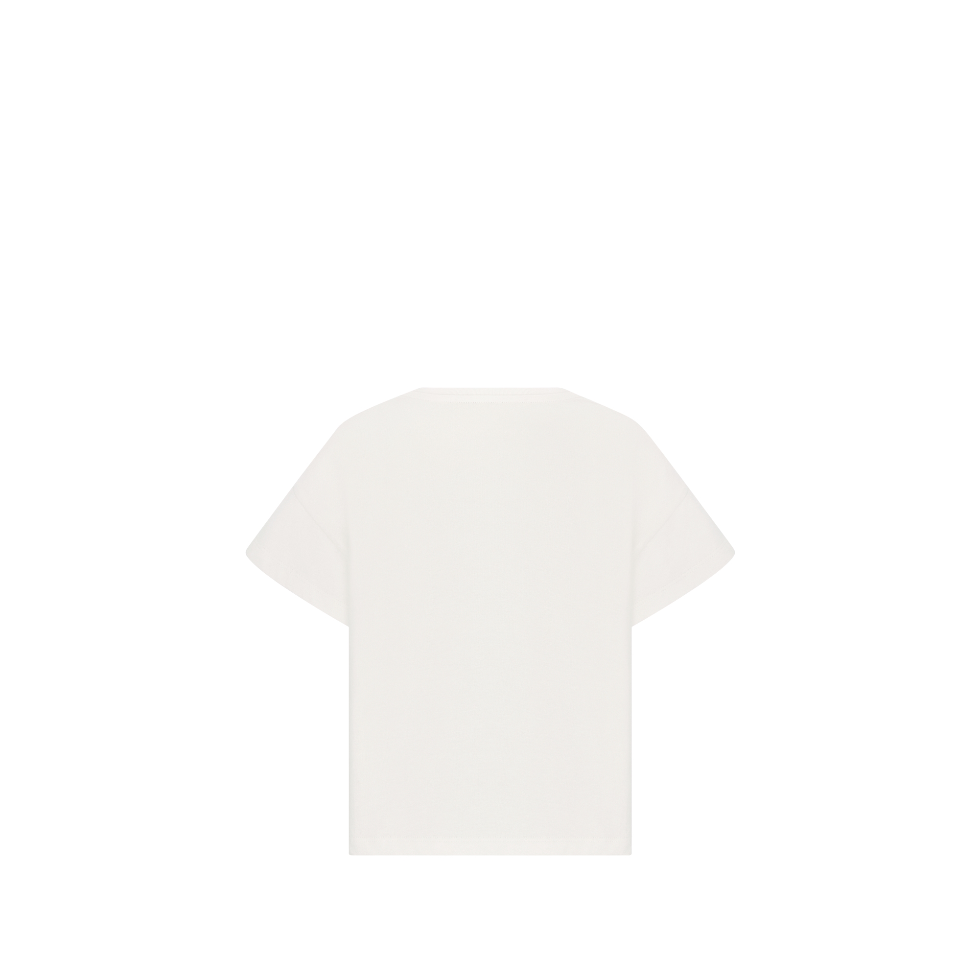 儿童 T 恤 象牙色棉质平纹针织面料 E08