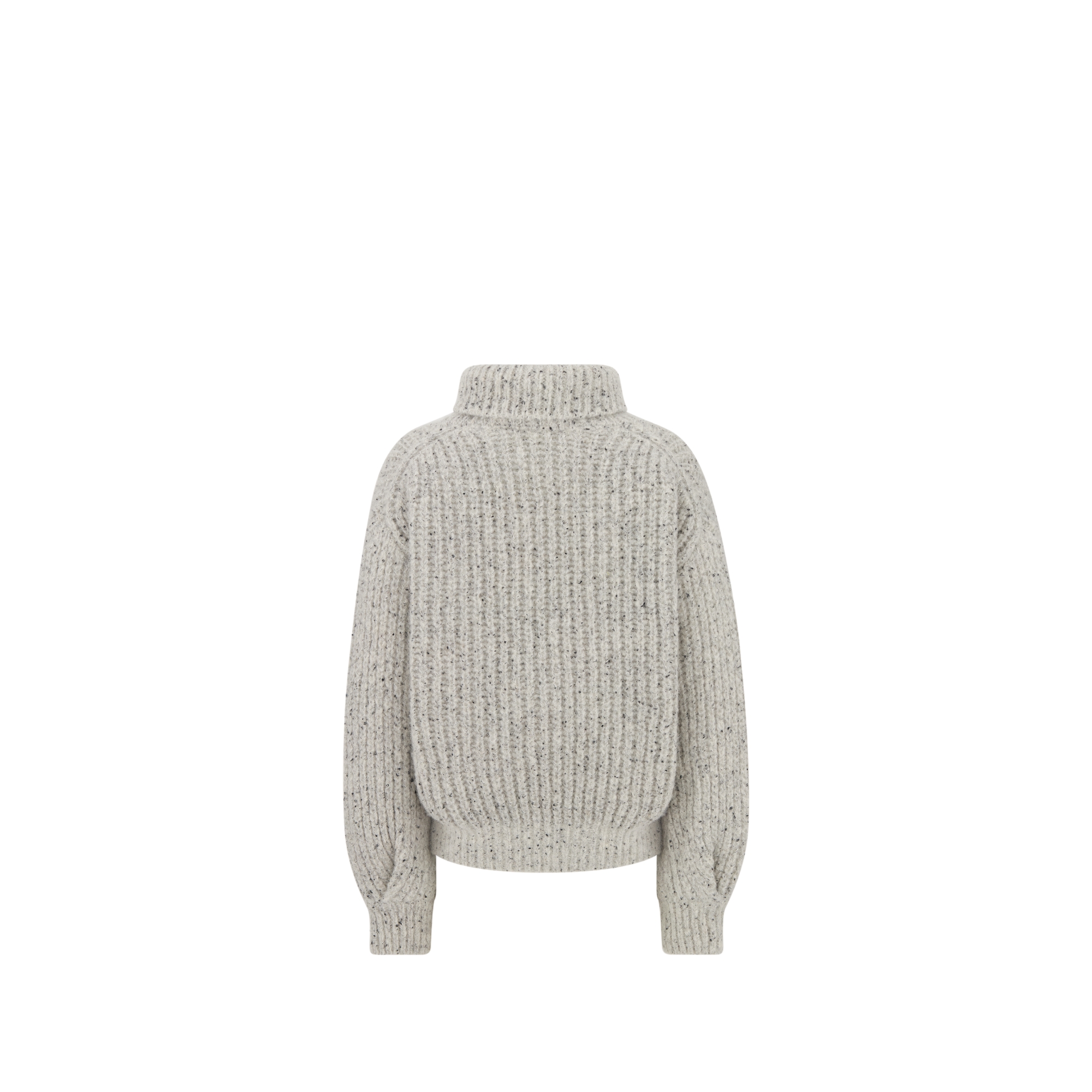 儿童针织衫 灰色和黑色羊驼毛和绵羊毛混纺混色针织面料 E08