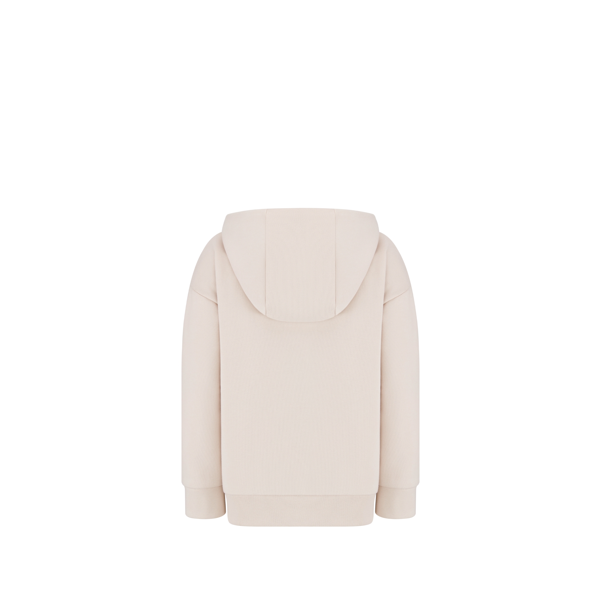 儿童拉链连帽运动衫 米色棉质起绒面料 E08