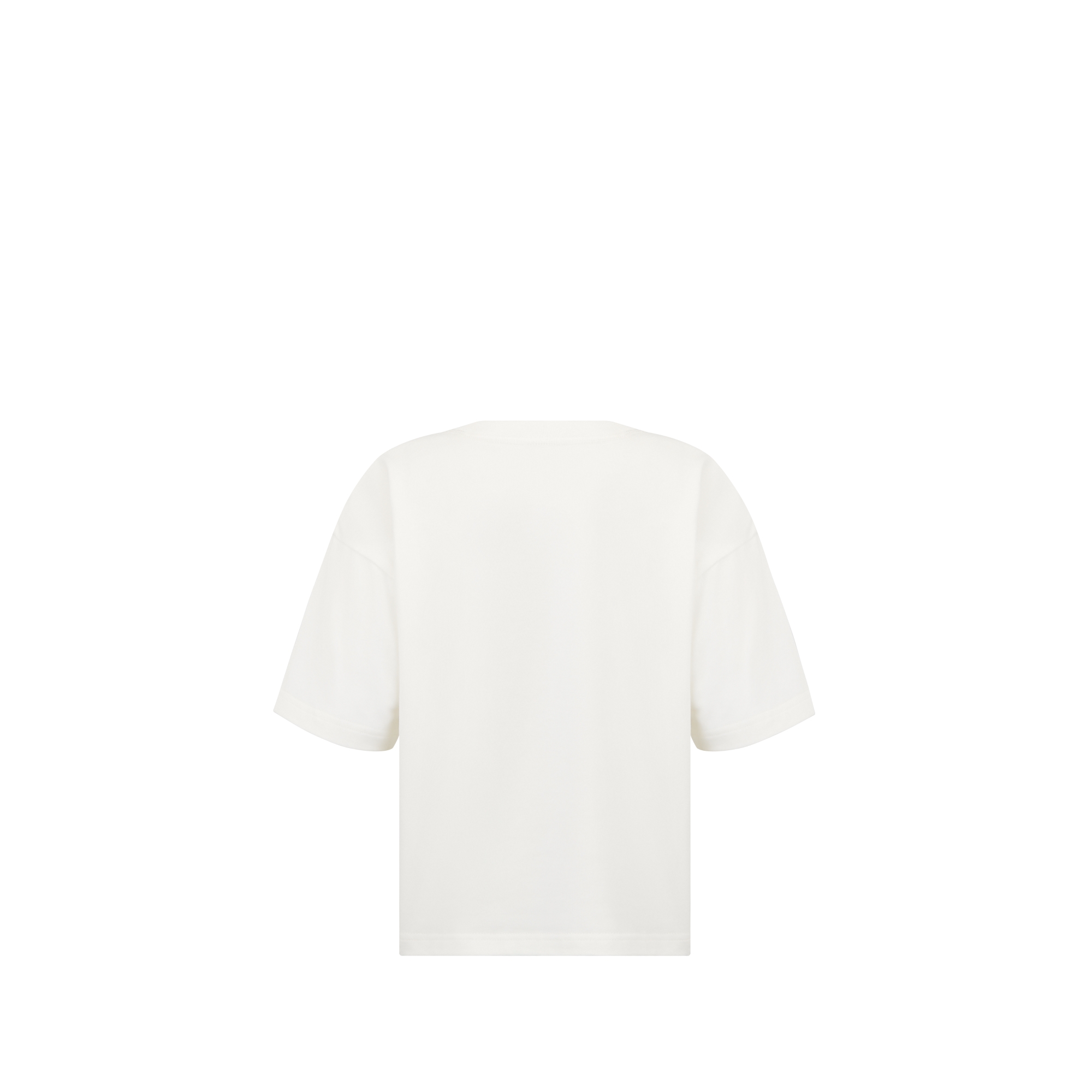 儿童 T 恤 象牙色棉质平纹针织面料 E08