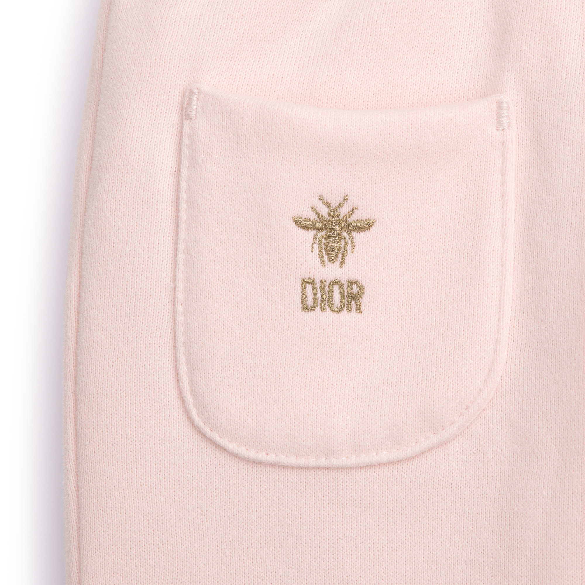 婴幼儿运动长裤 淡粉色棉质起绒面料 E09