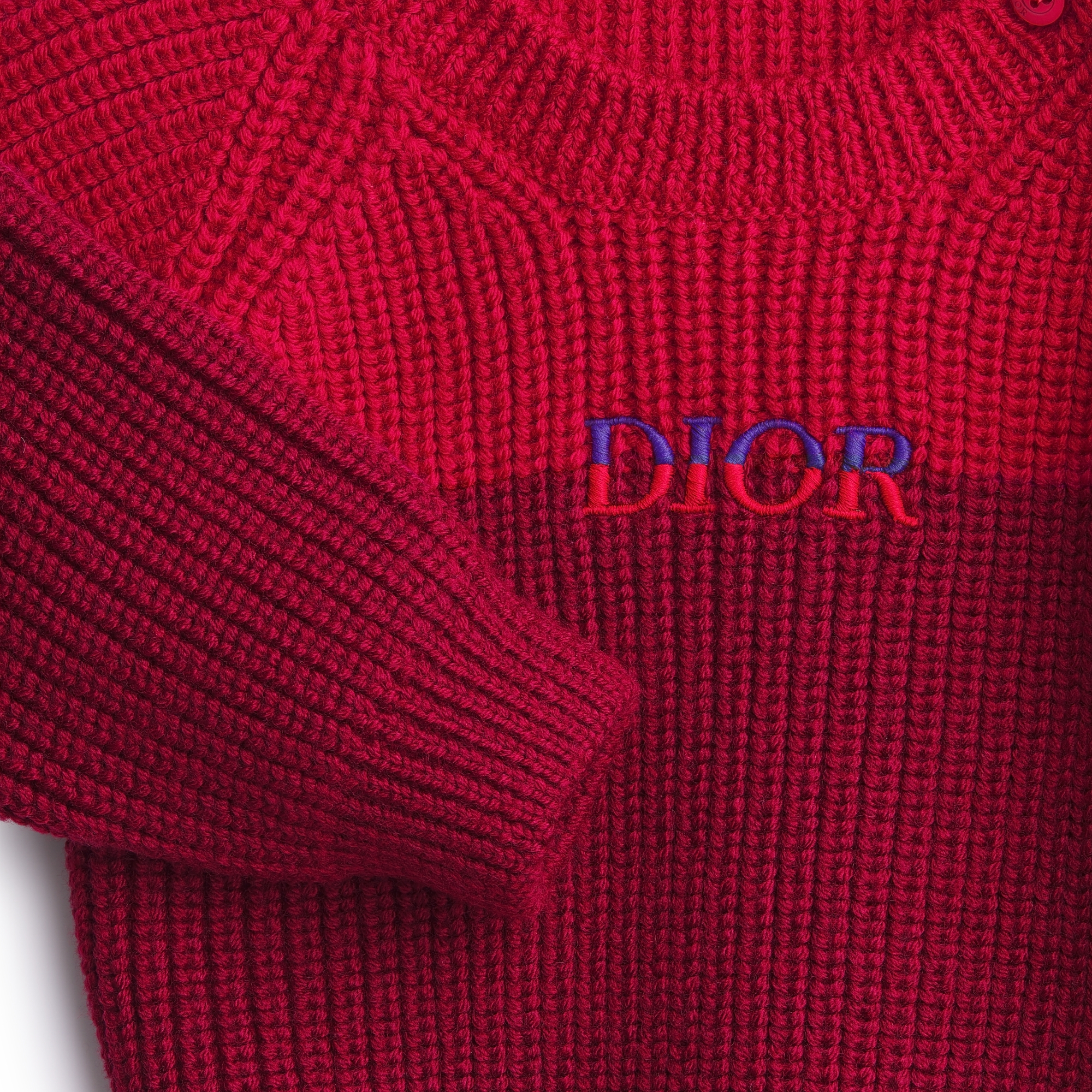 婴幼儿针织衫 红色和深红色绵羊毛针织 E09