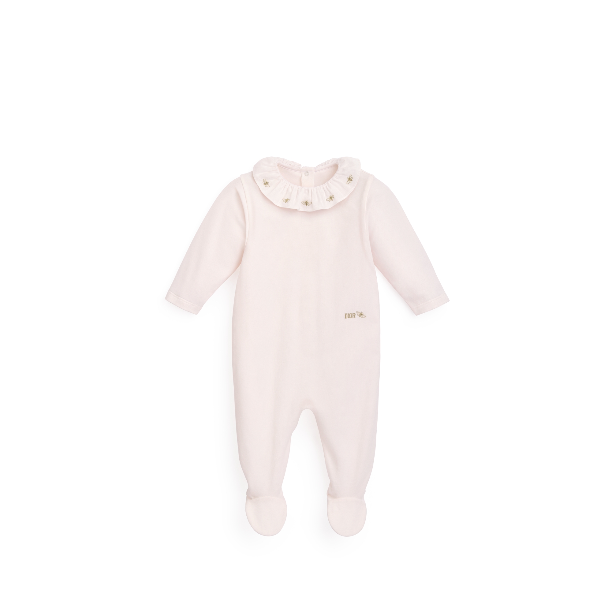 新生儿礼品套装 淡粉色平纹针织面料和棉府绸 E02