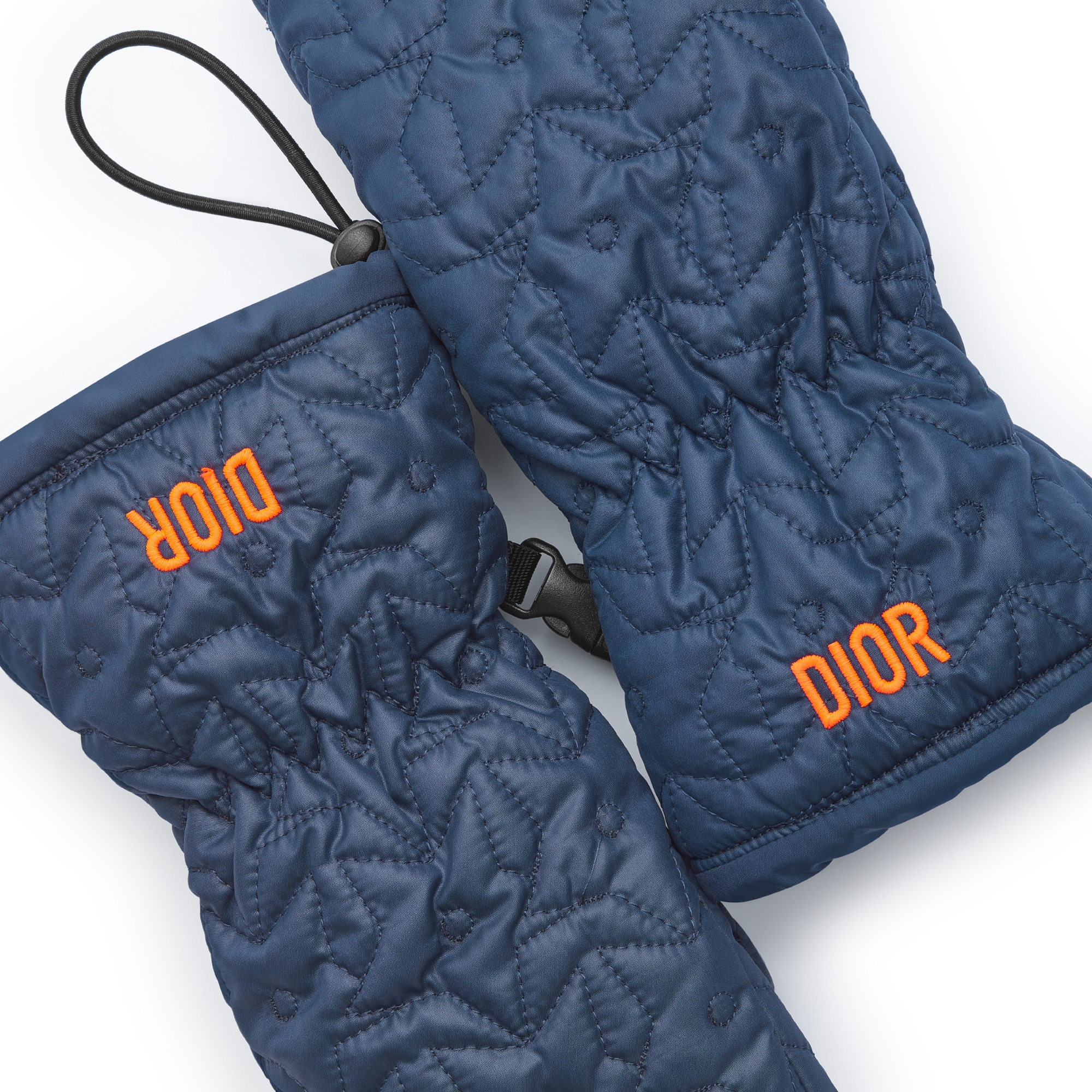 儿童手套 海军蓝色防水效果科技面料搭配星星图案 E09