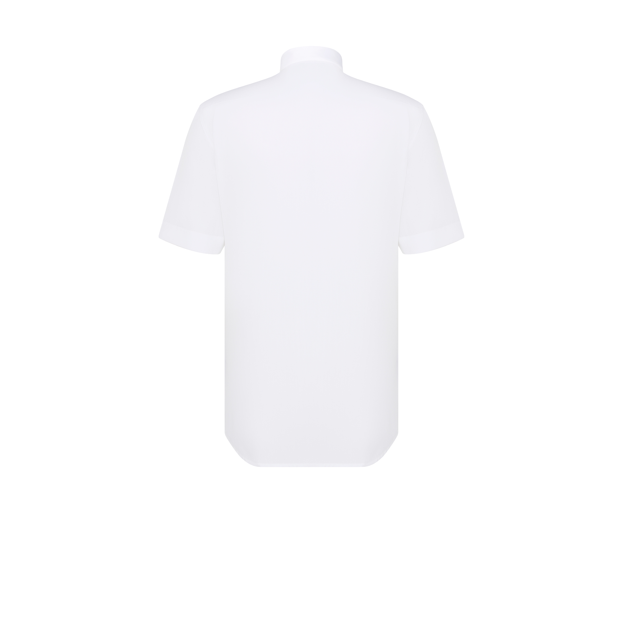 短袖衬衫 白色棉府绸黑色小蜜蜂刺绣 E08