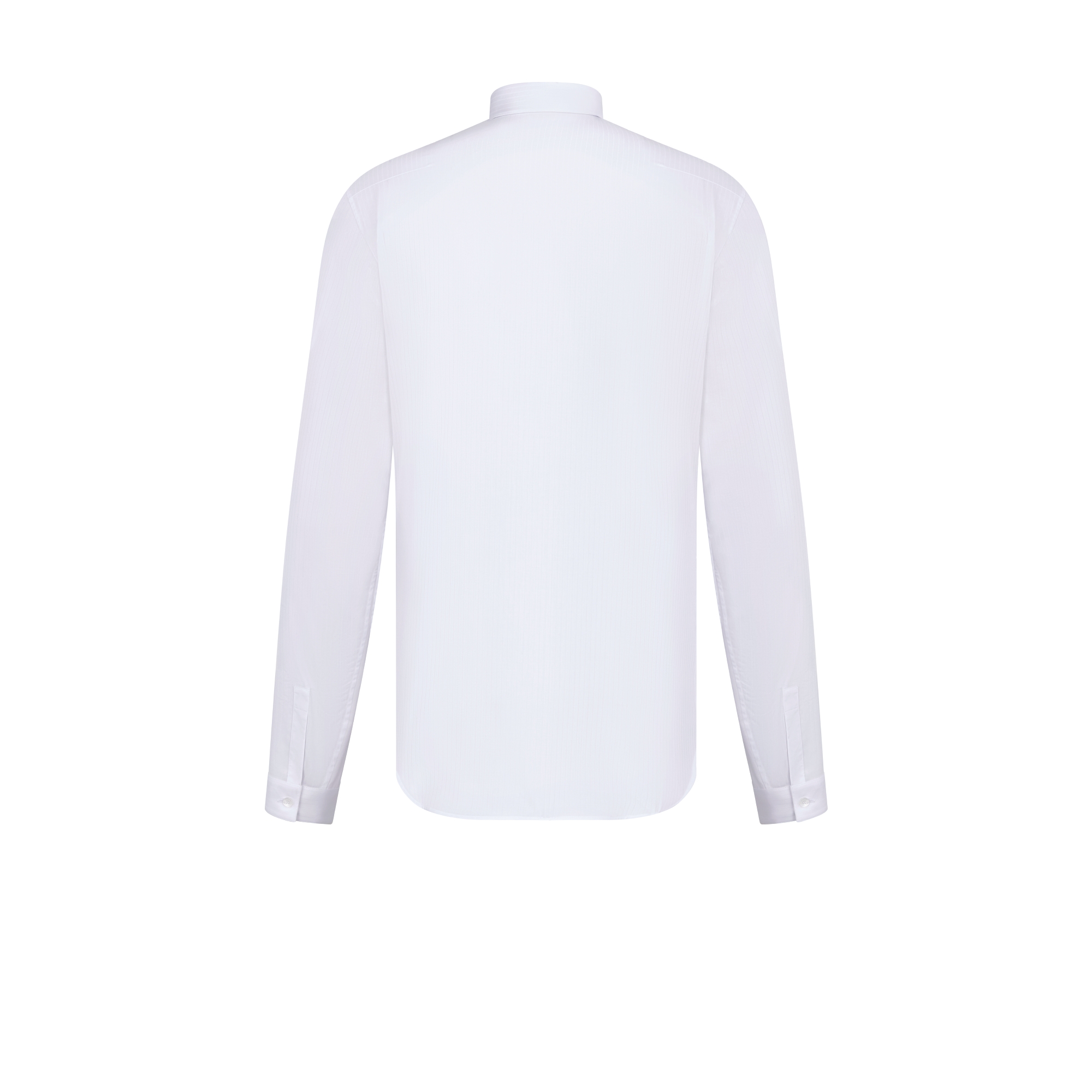 衬衫 白色条纹棉府绸小蜜蜂标识刺绣 E08