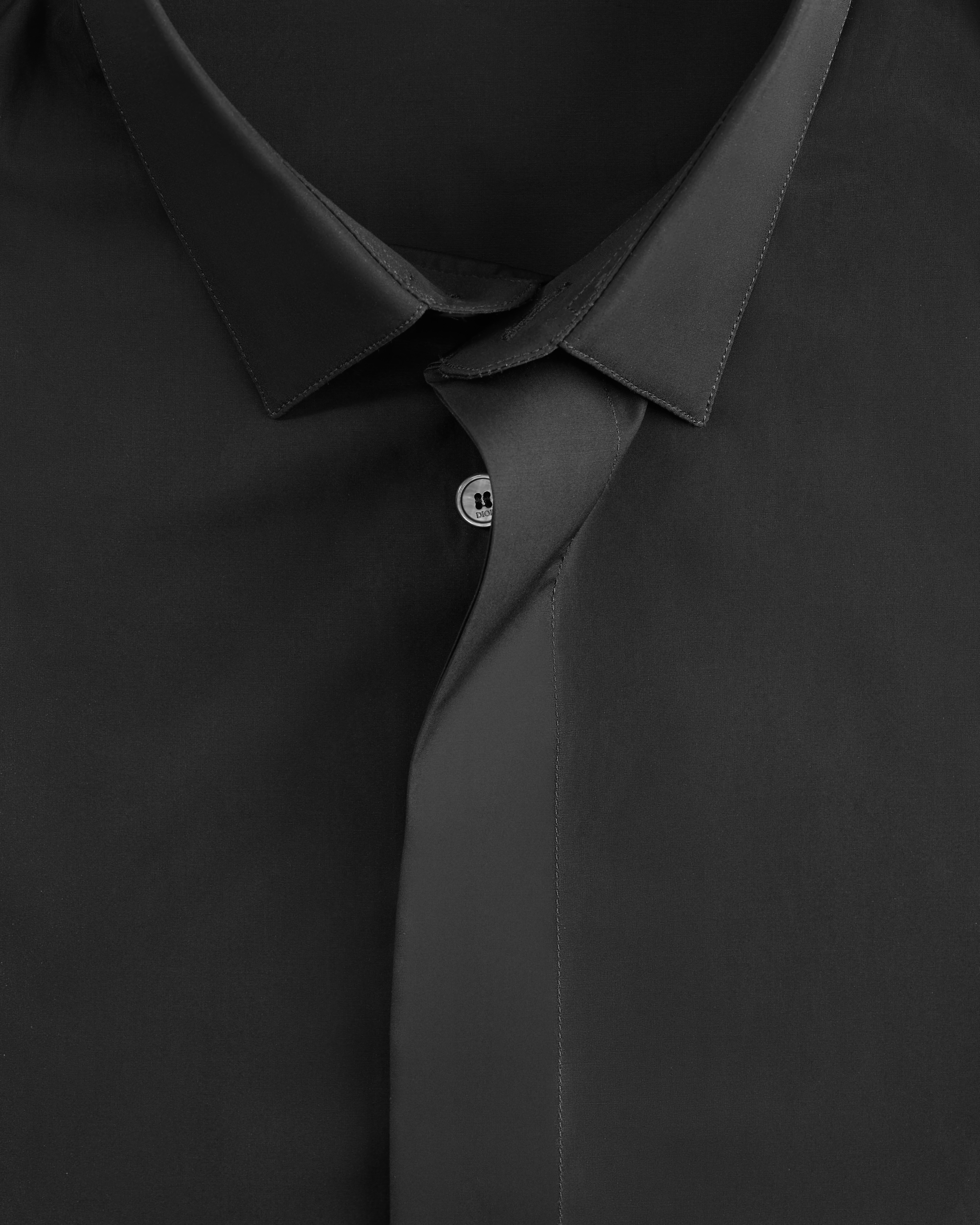 衬衫 黑色棉府绸金色小蜜蜂刺绣 E09