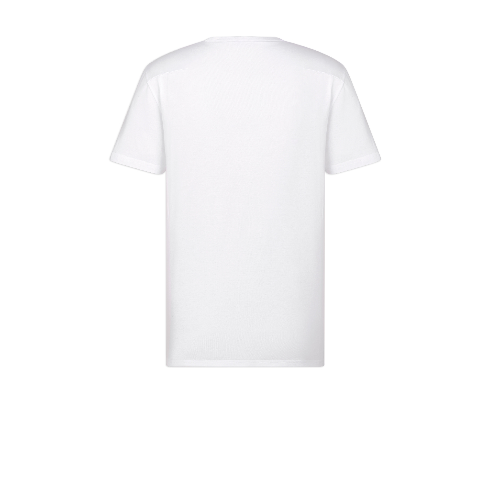 T 恤 白色棉质平纹针织面料小蜜蜂标识刺绣 E08