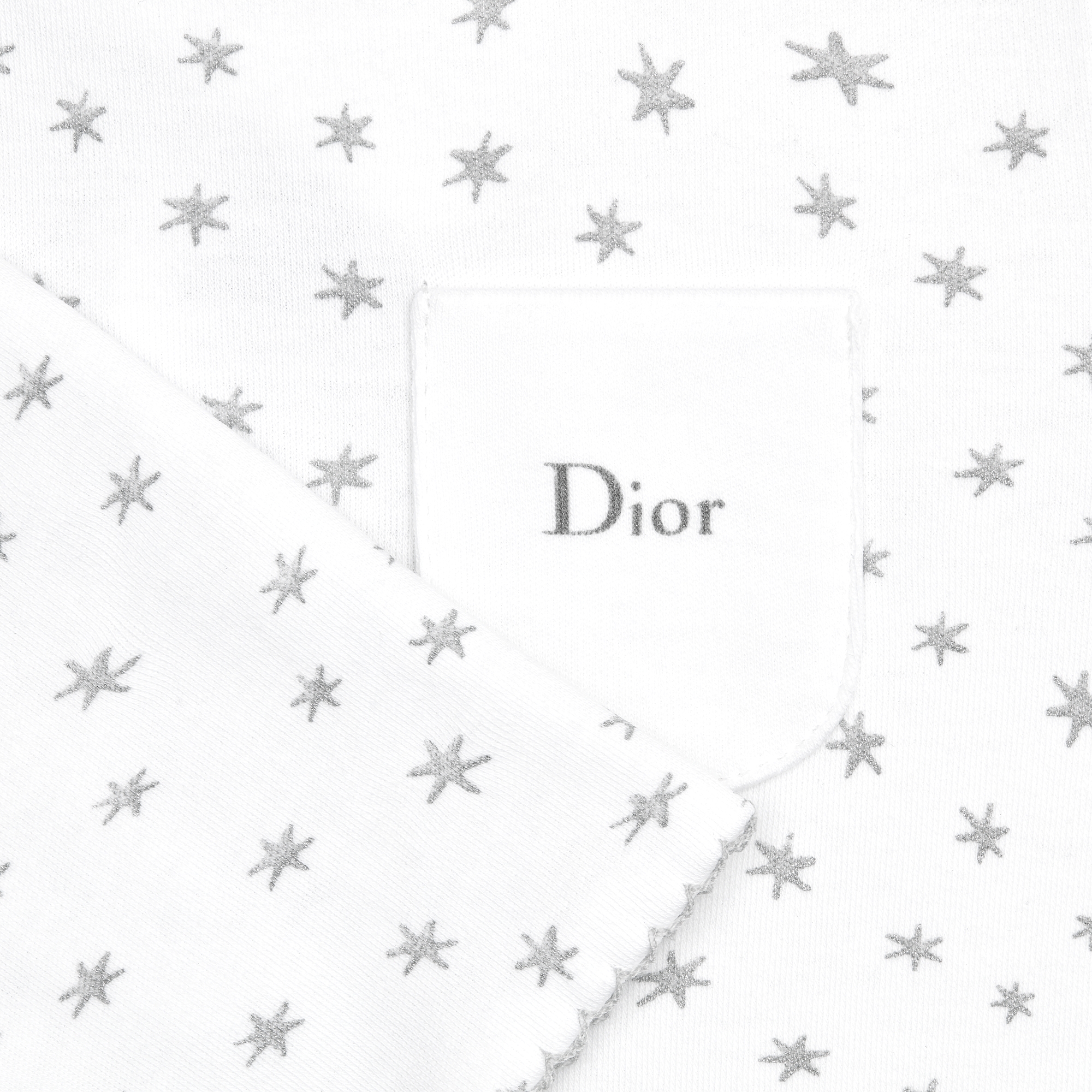 Chance 新生儿礼品套装 白色棉质双面布幸运星图案 E09