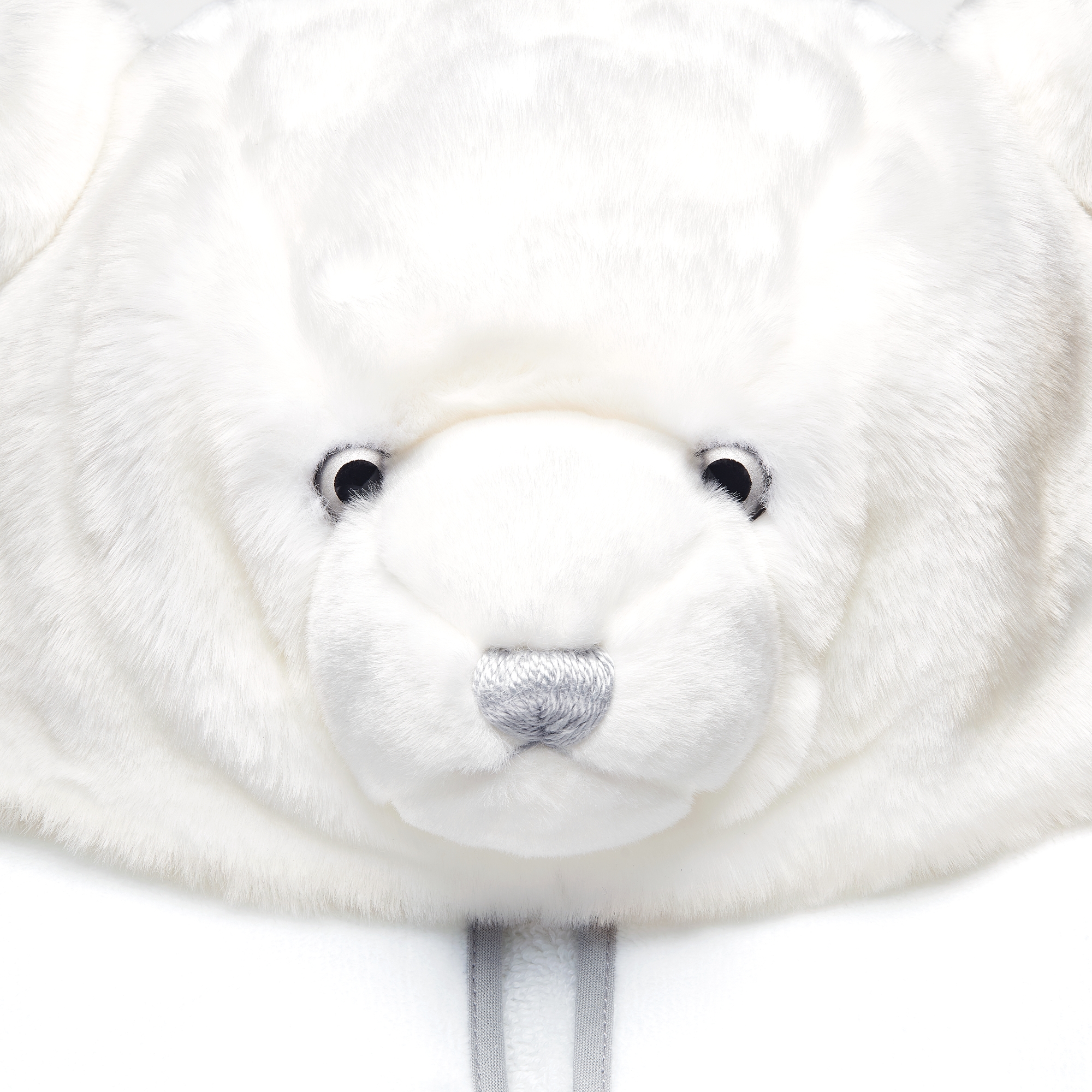 泰迪熊新生儿礼品套装 白色仿羊羔绒、棉质双面布和天鹅绒毛圈针织 E03