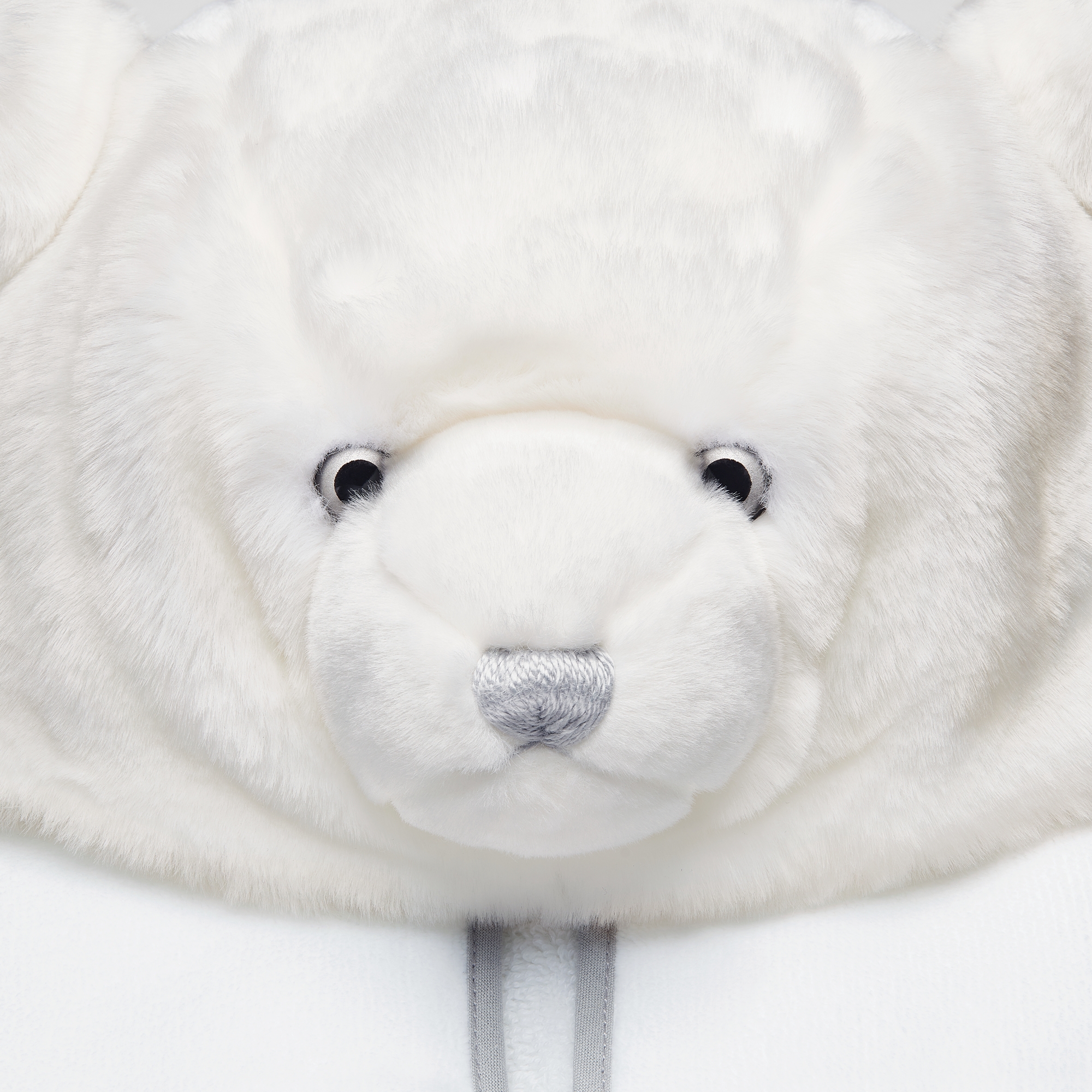 泰迪熊新生儿礼品套装 白色仿羊羔绒、棉质双面布和天鹅绒毛圈针织 E10