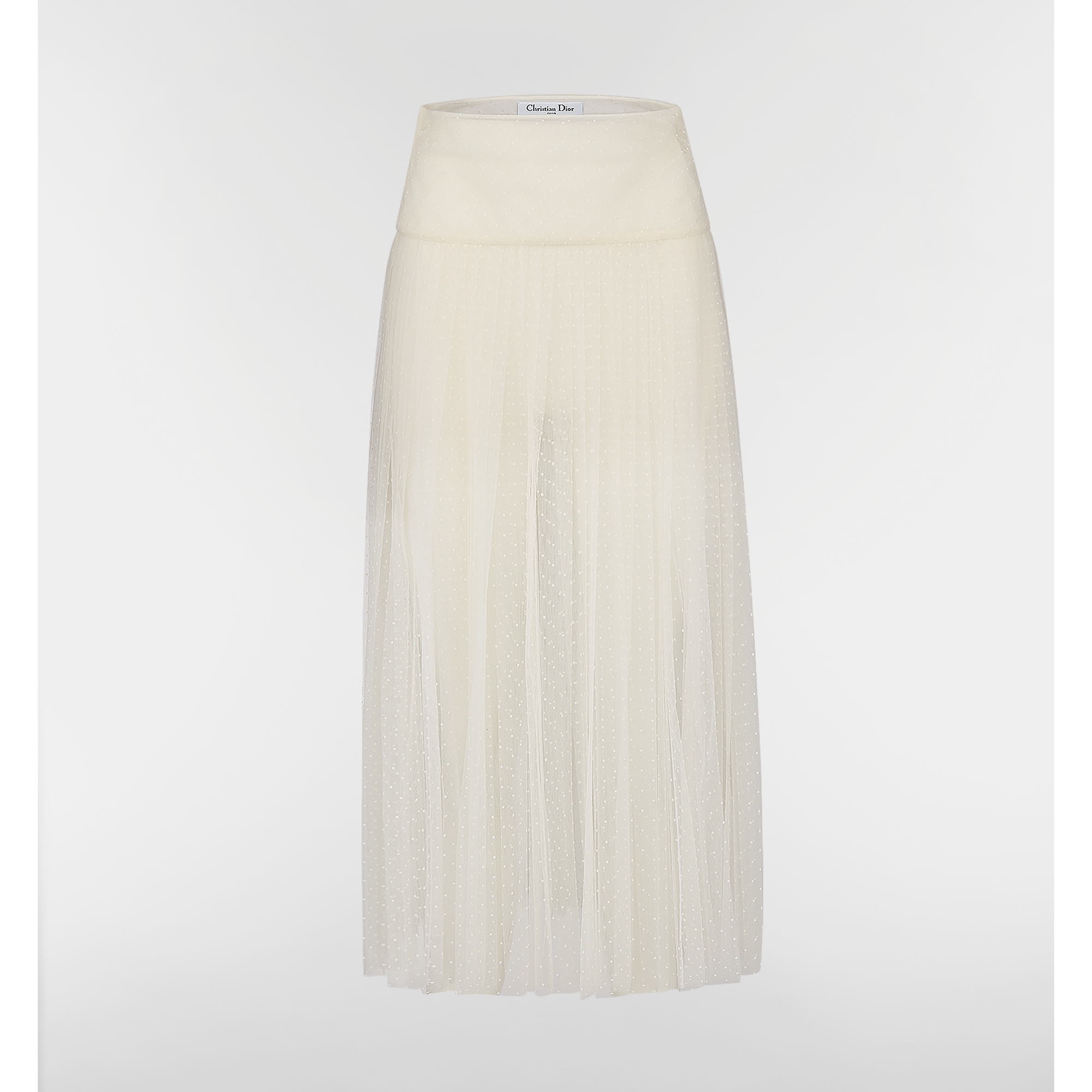  米白色小花薄洋纱