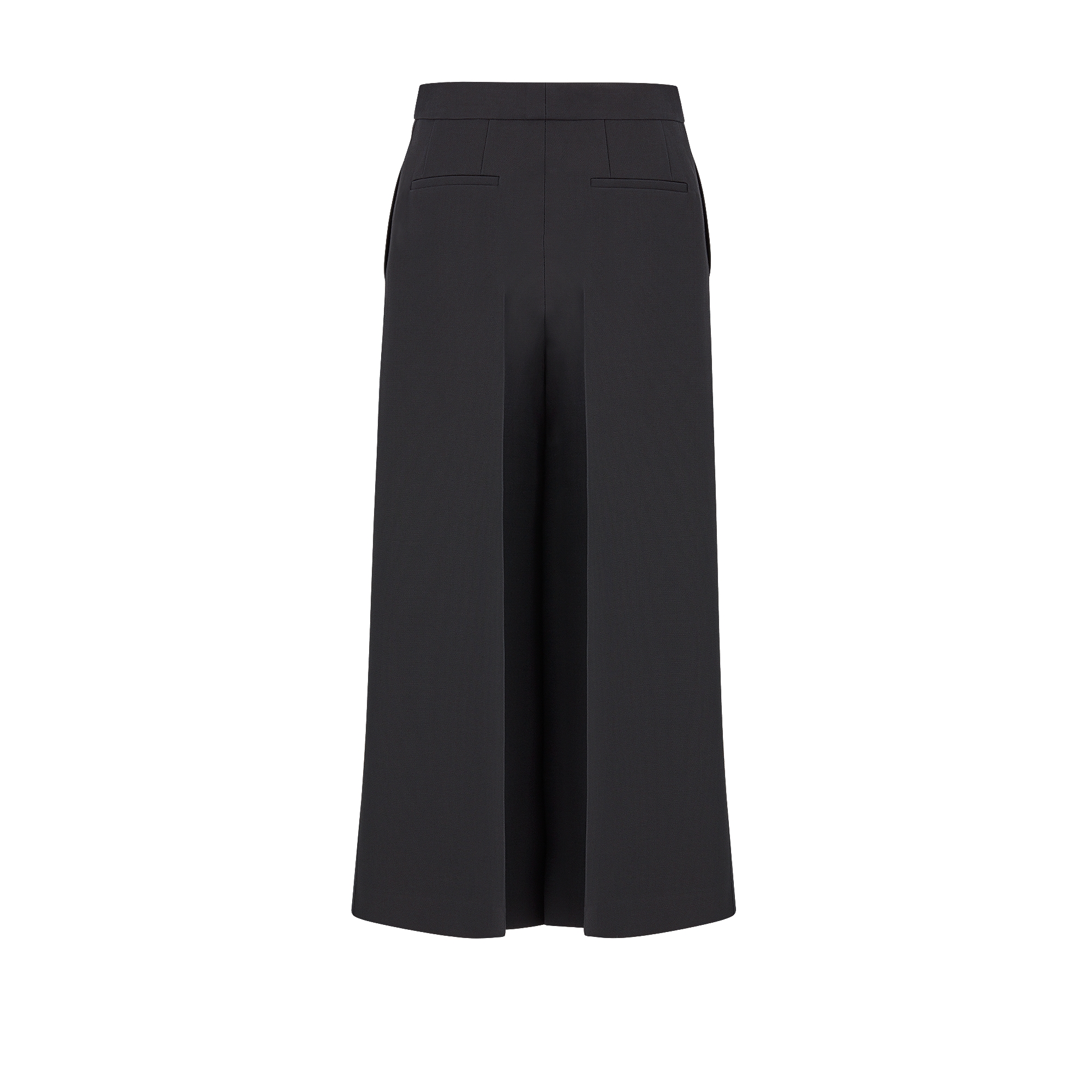 七分裤 黑色绵羊毛混纺面料 E08