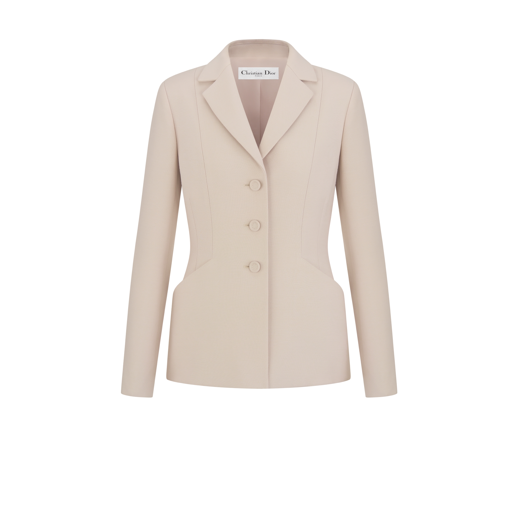 30 Montaigne 单排扣经典西装外套 灰色绵羊毛混纺面料 E01