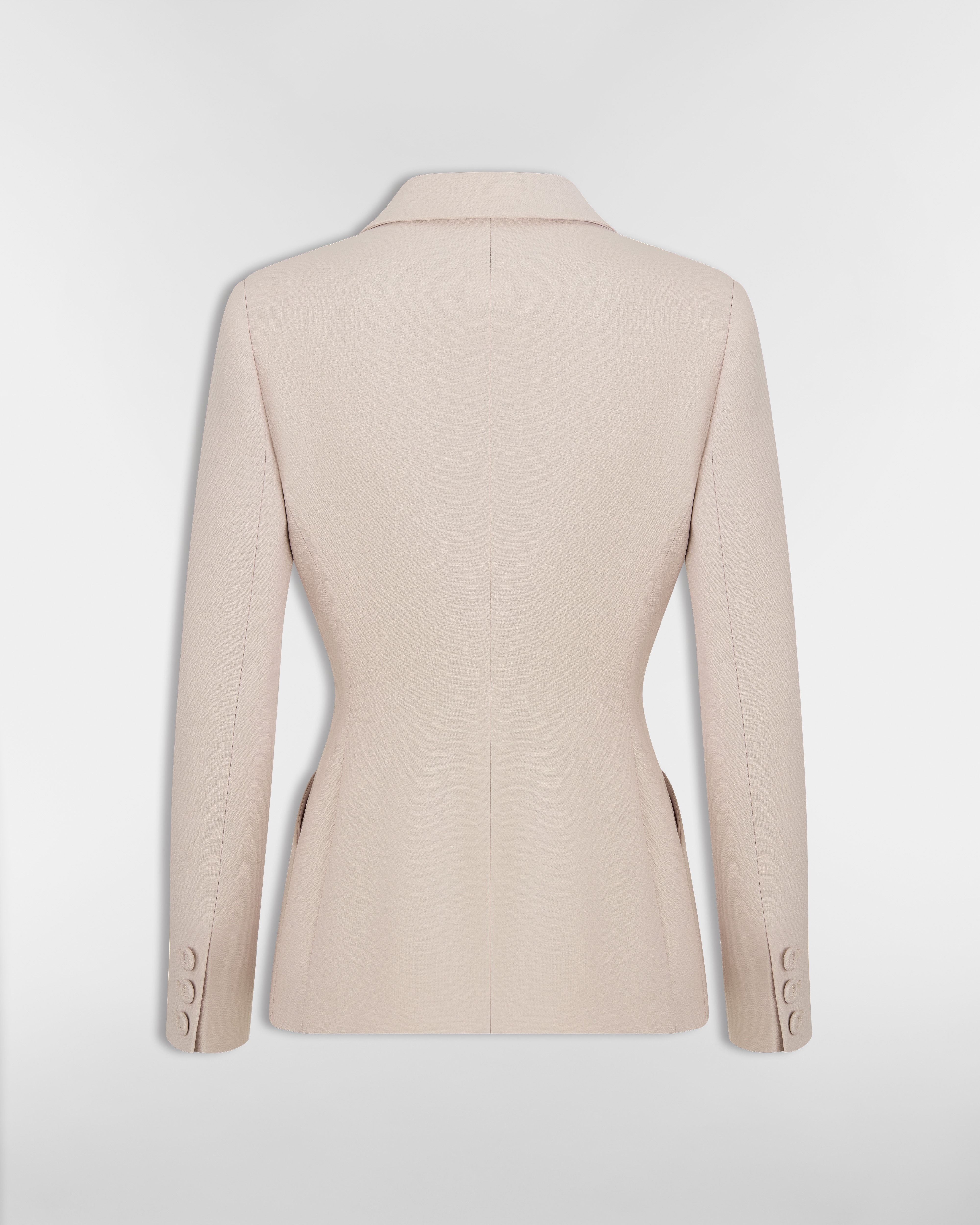 30 Montaigne 单排扣经典西装外套 灰色绵羊毛混纺面料 E08