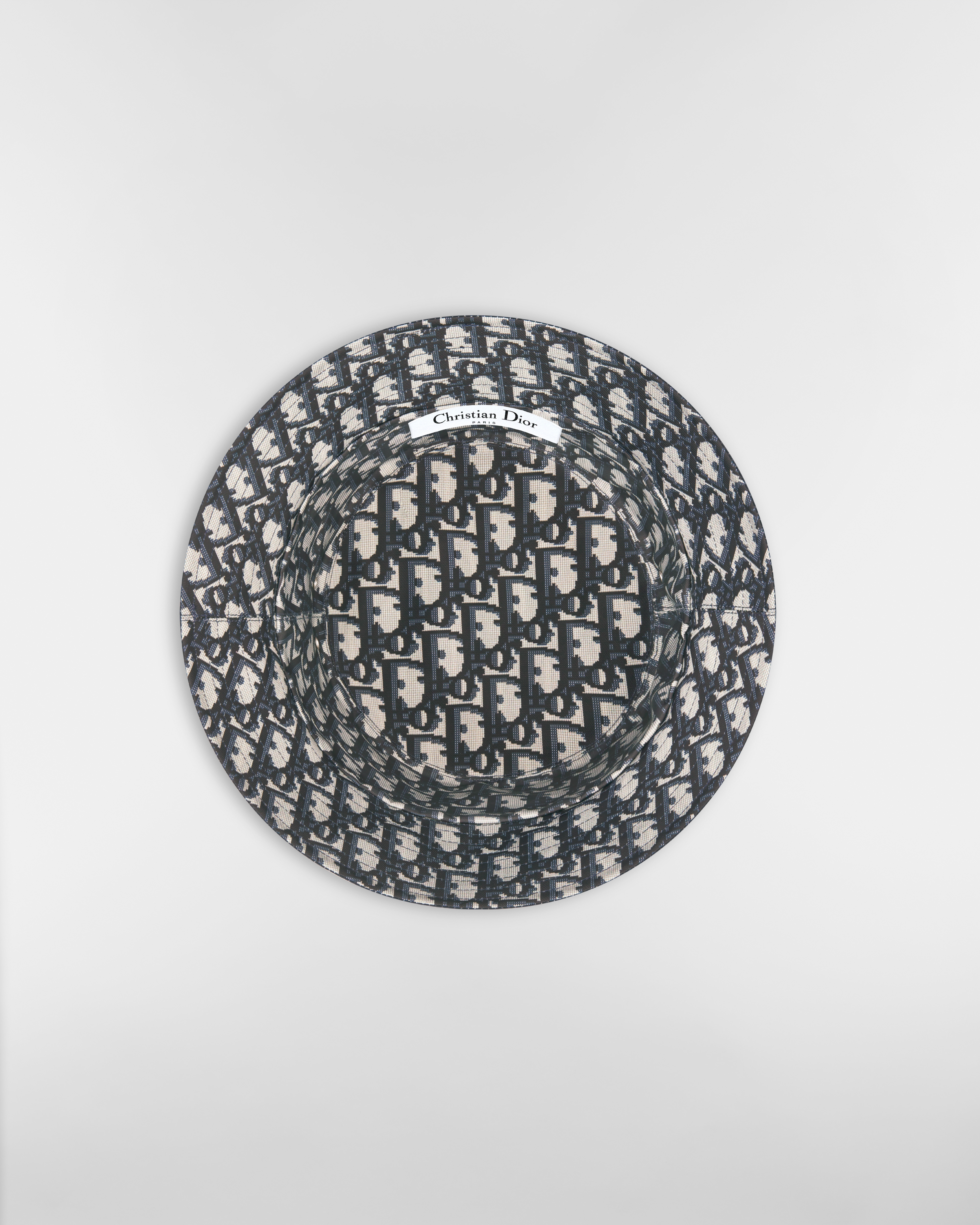 Teddy-D 双面窄檐桶帽 蓝色棉质混纺面料 E08