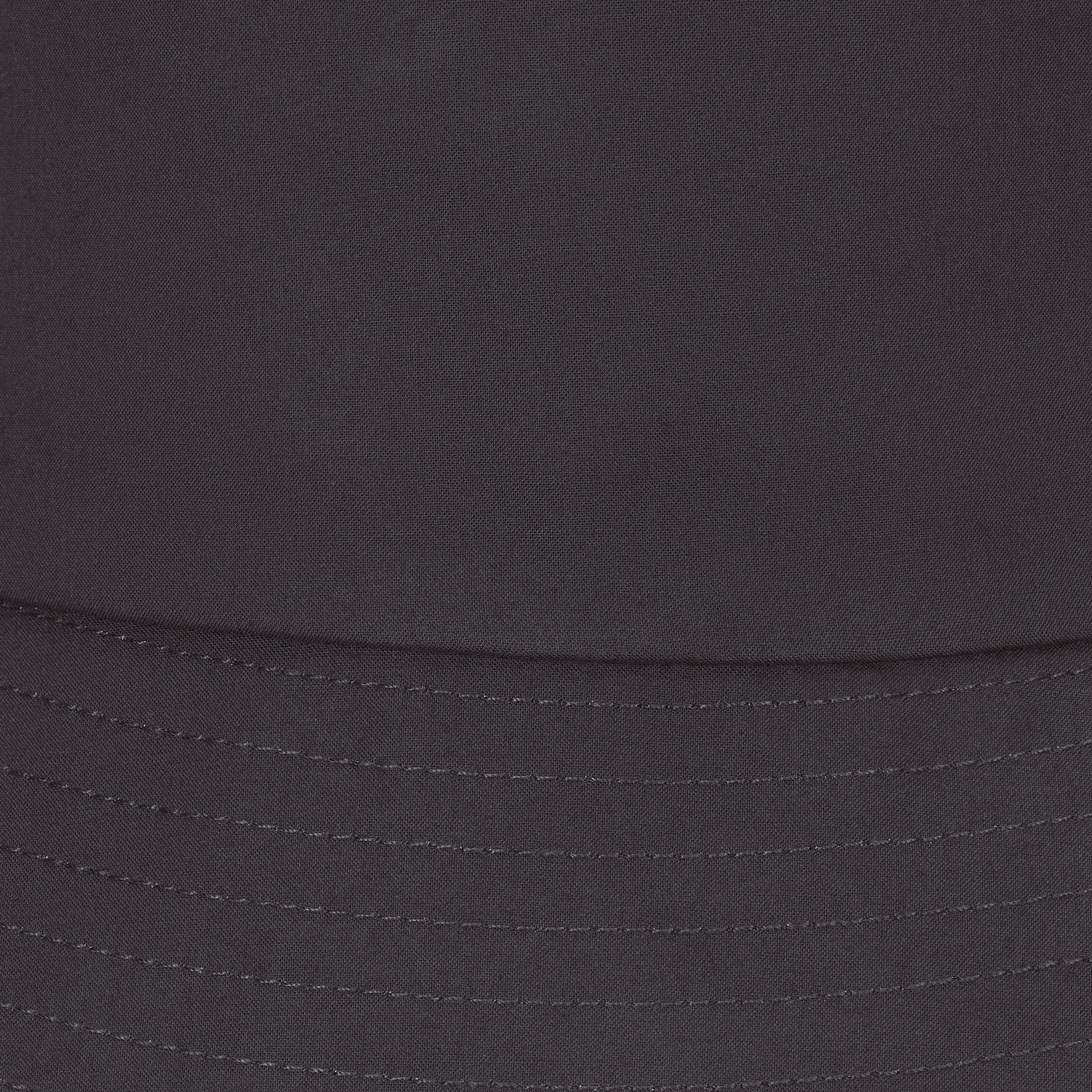 Teddy-D 双面窄檐桶帽 黑色棉质混纺面料 E09