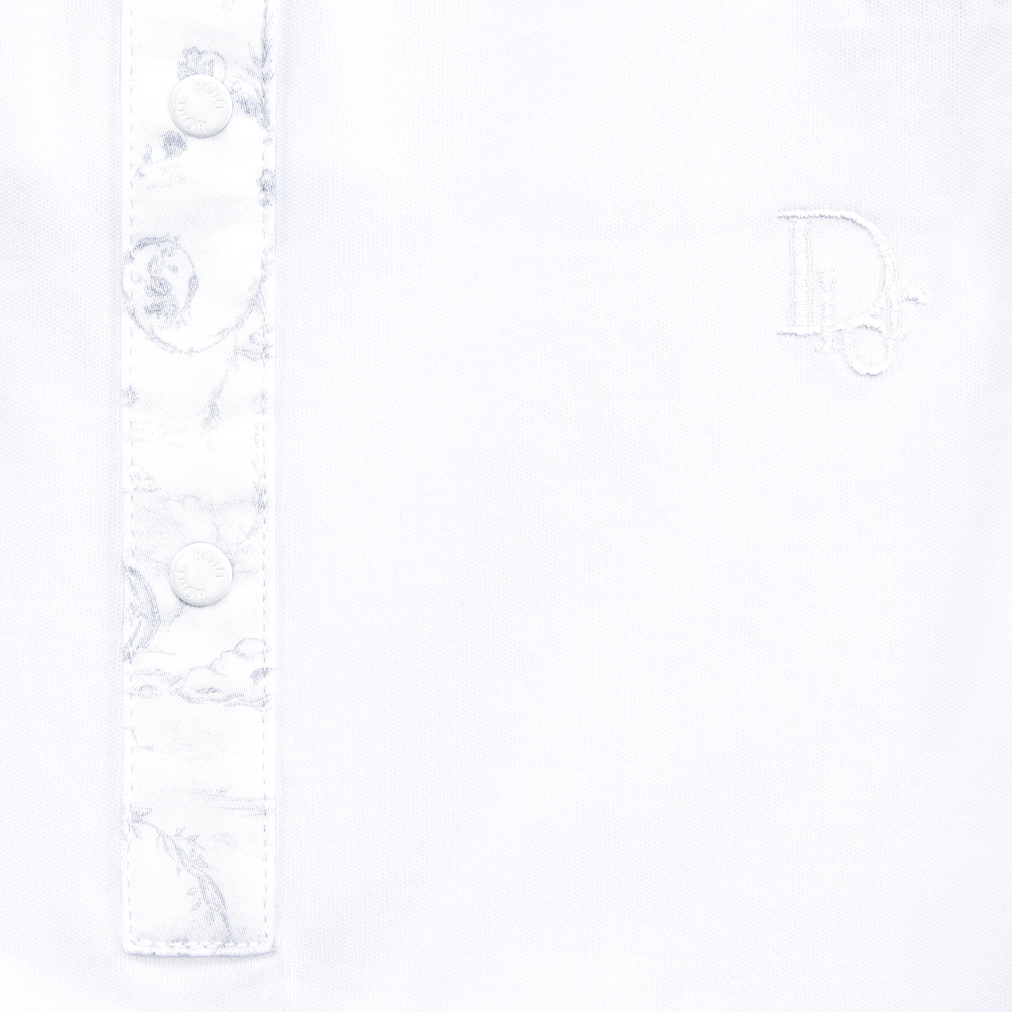 新生儿礼品套装 白色棉质双面布和缎面灰色茹伊印花 E09