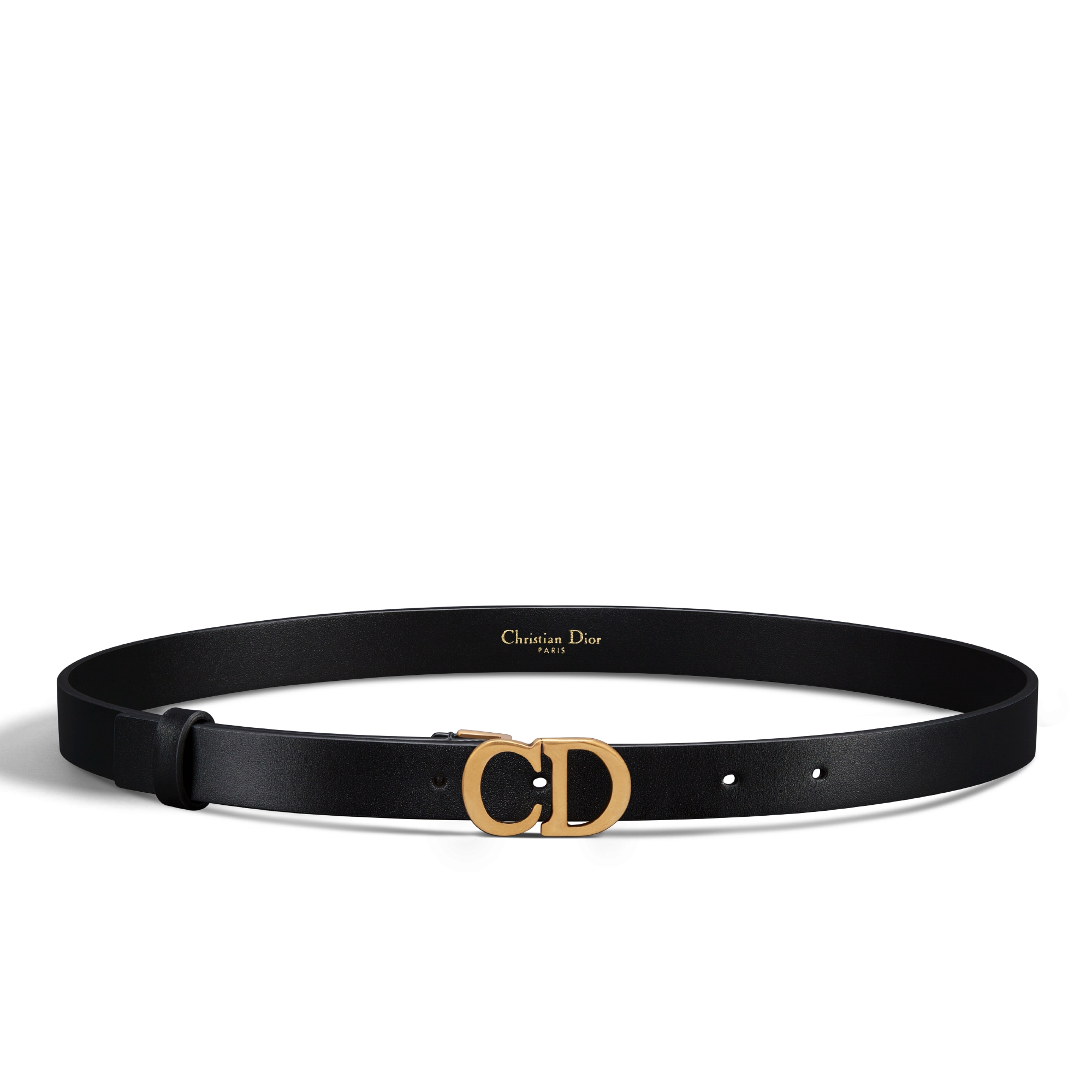 马鞍腰带 20 毫米黑色超柔软牛皮革 E01