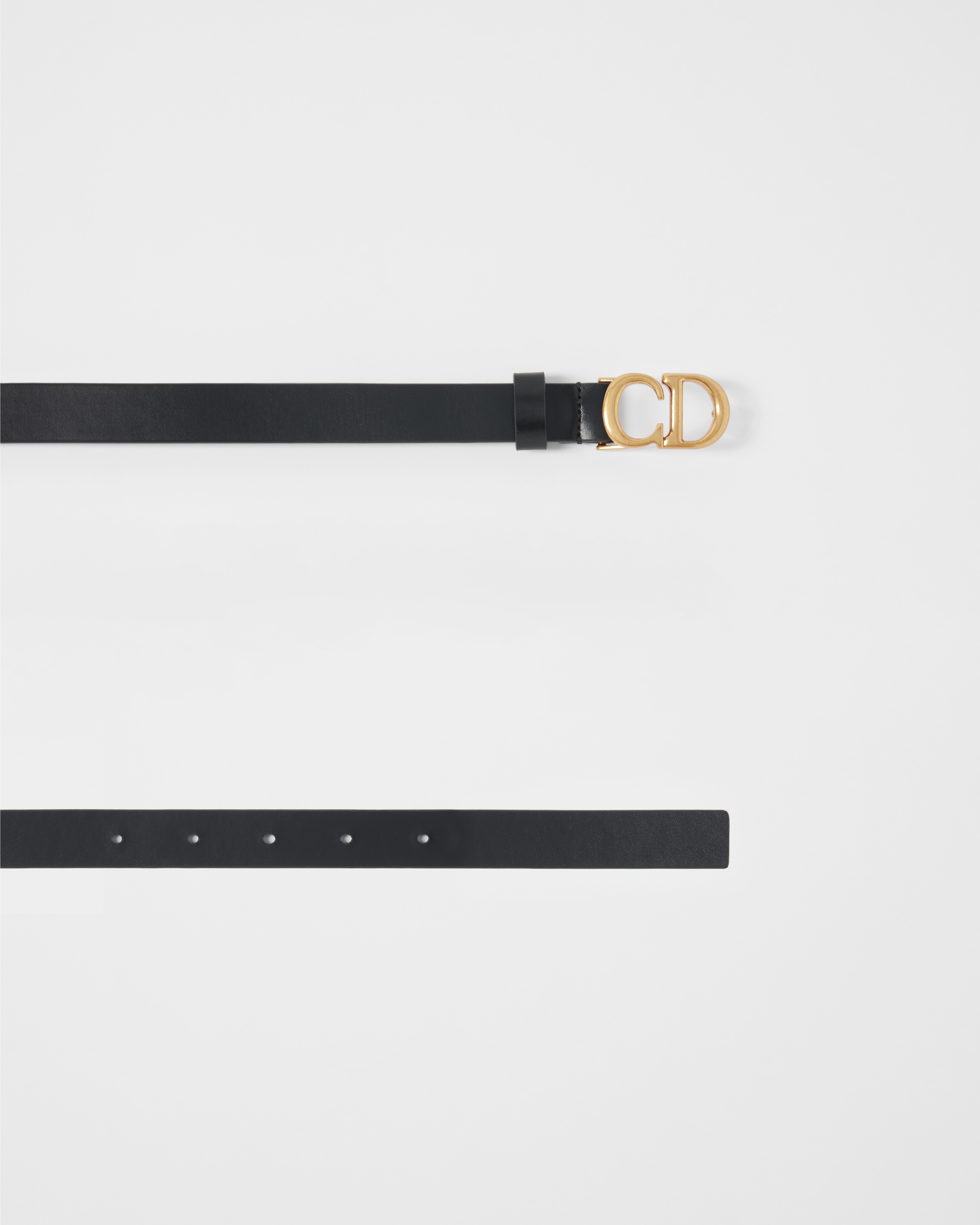 马鞍腰带 20 毫米黑色超柔软牛皮革 E06