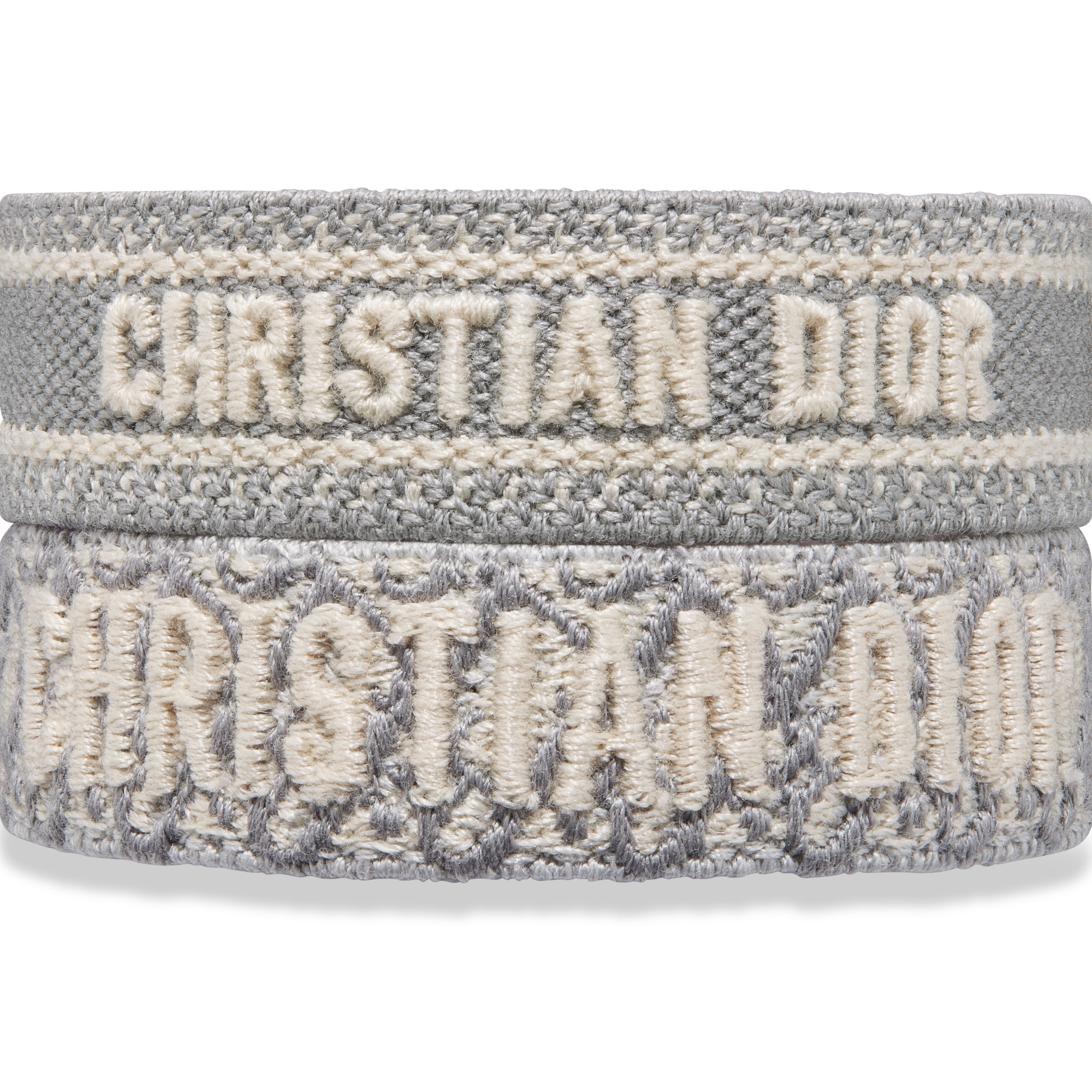 Christian Dior 手链套装 灰色棉质 Oblique 印花 E09
