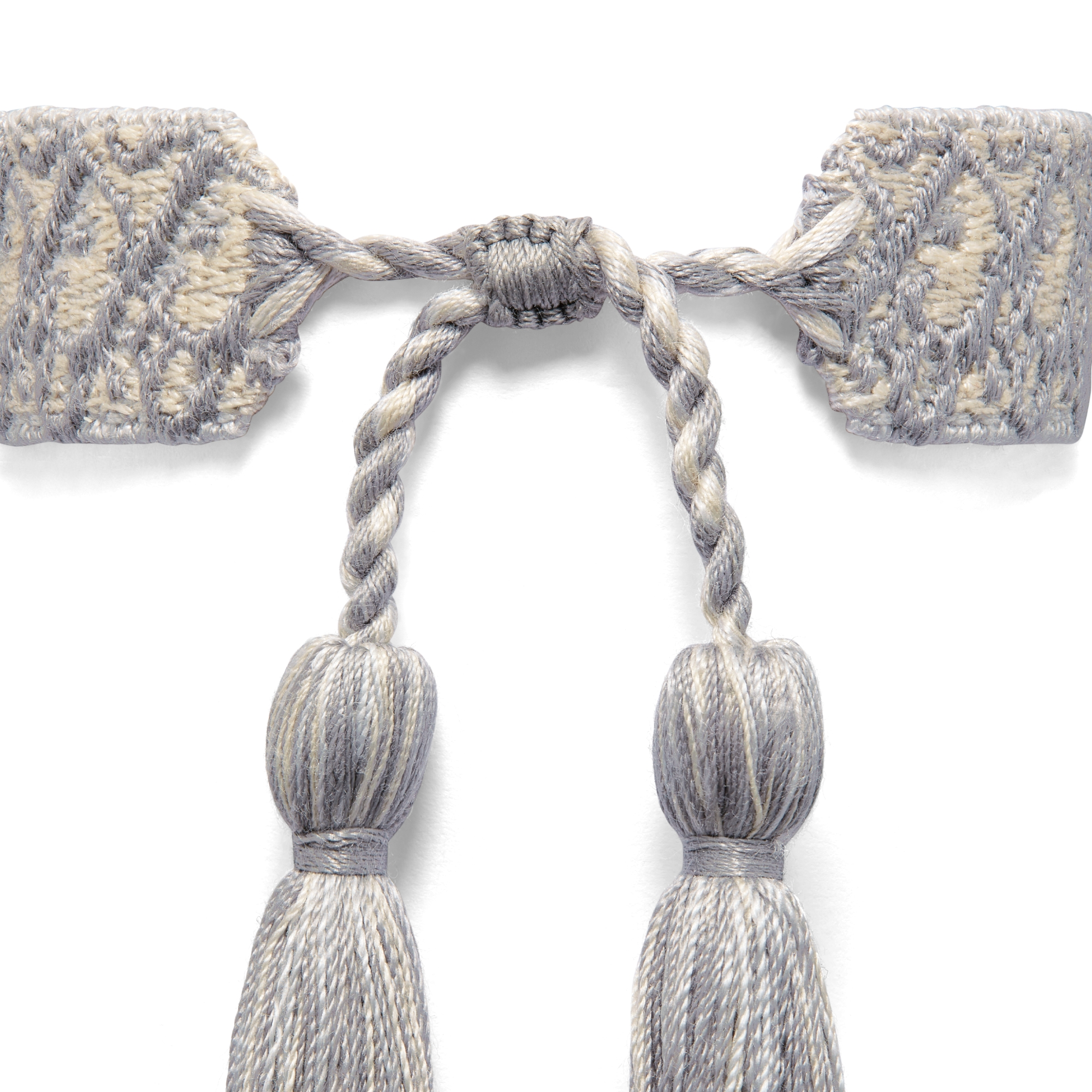 Christian Dior 手链套装 灰色棉质 Oblique 印花 E10