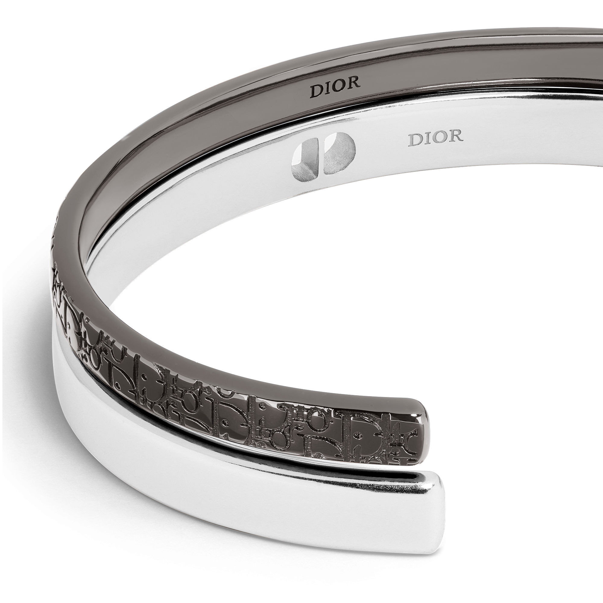 Dior Oblique 手镯套装 银色饰面和金属覆层黄铜 E09