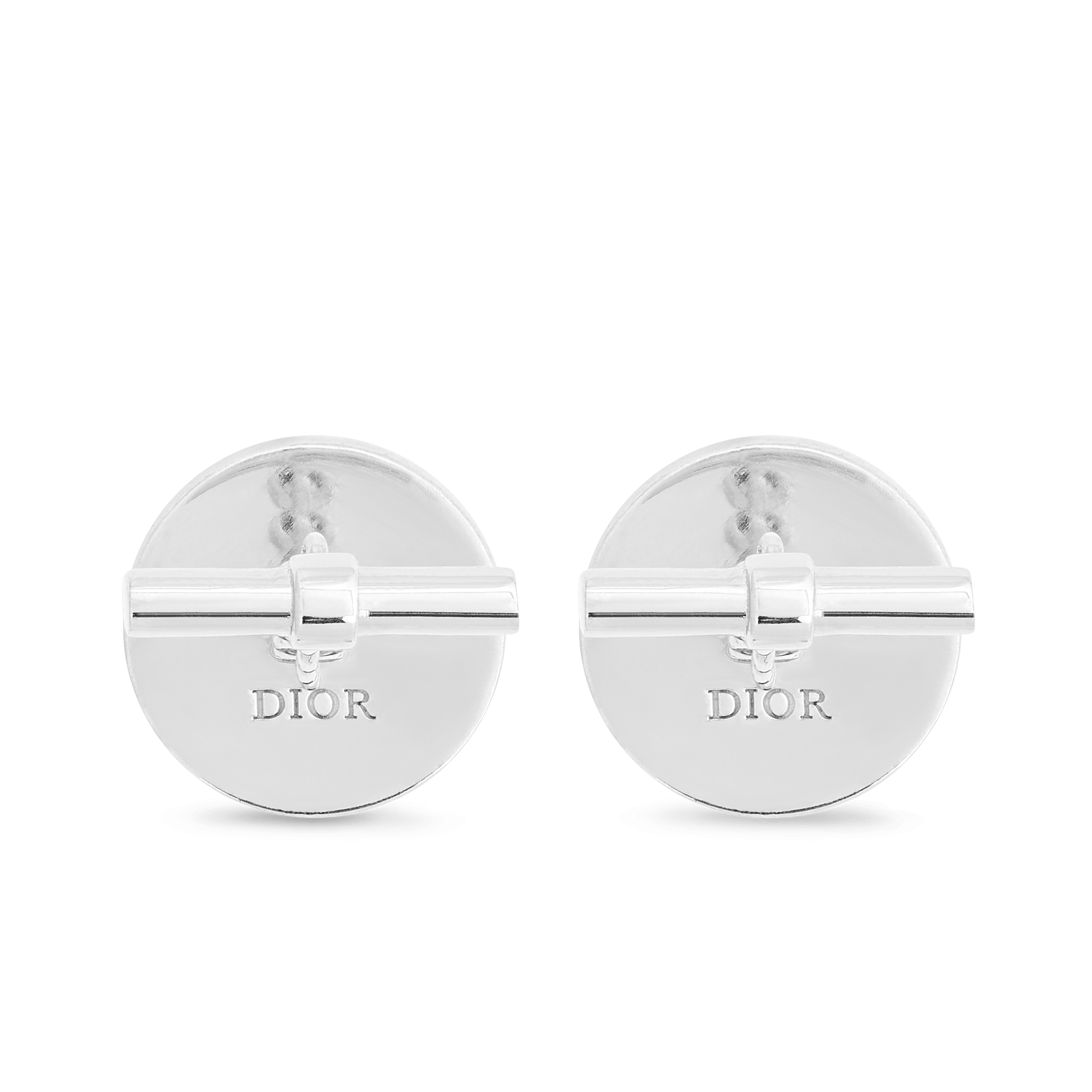 CD Icon 袖扣 银质和珍珠母贝 E06