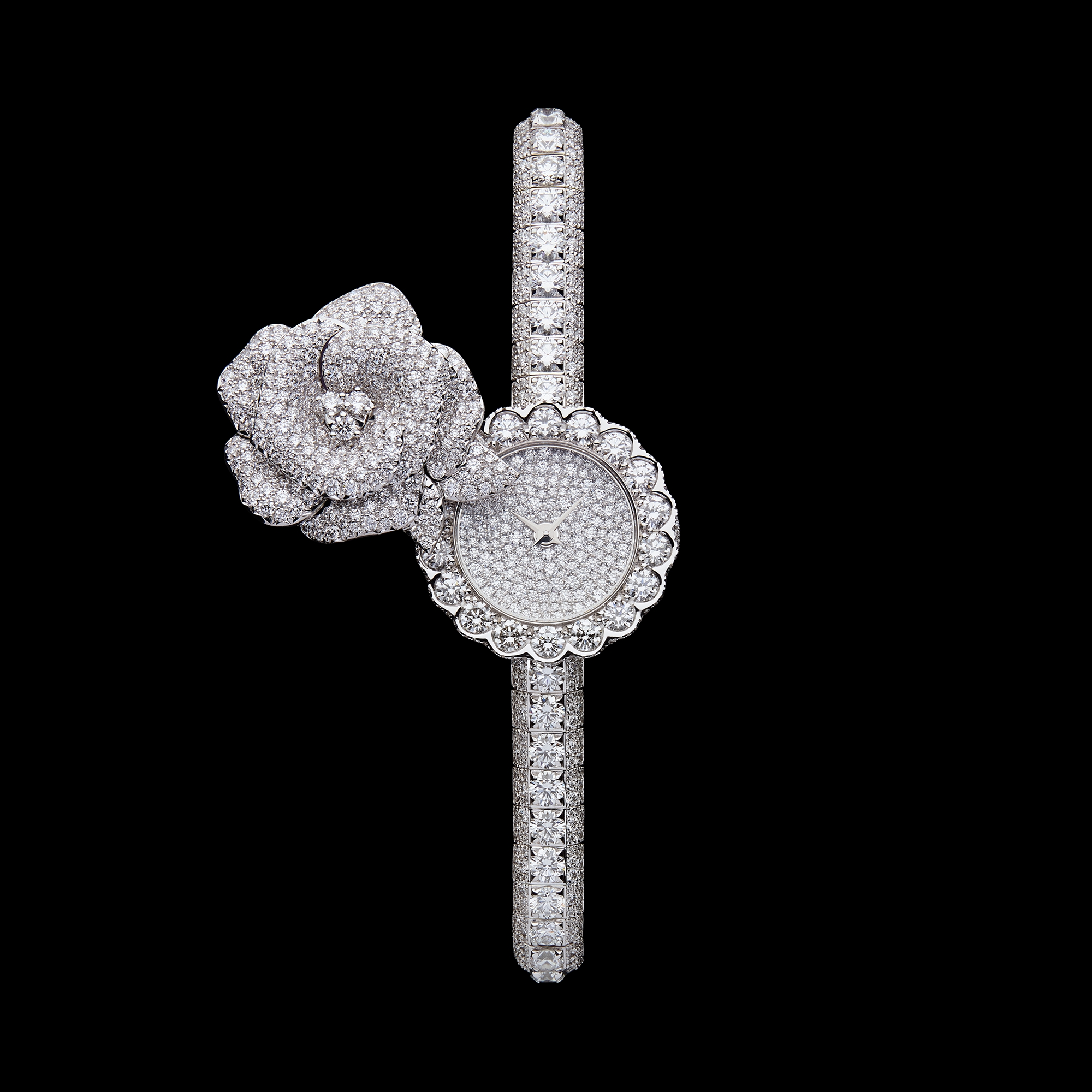 D de Dior Précieuse à Secret Rose 腕表 直径 21 毫米，石英机芯 E01