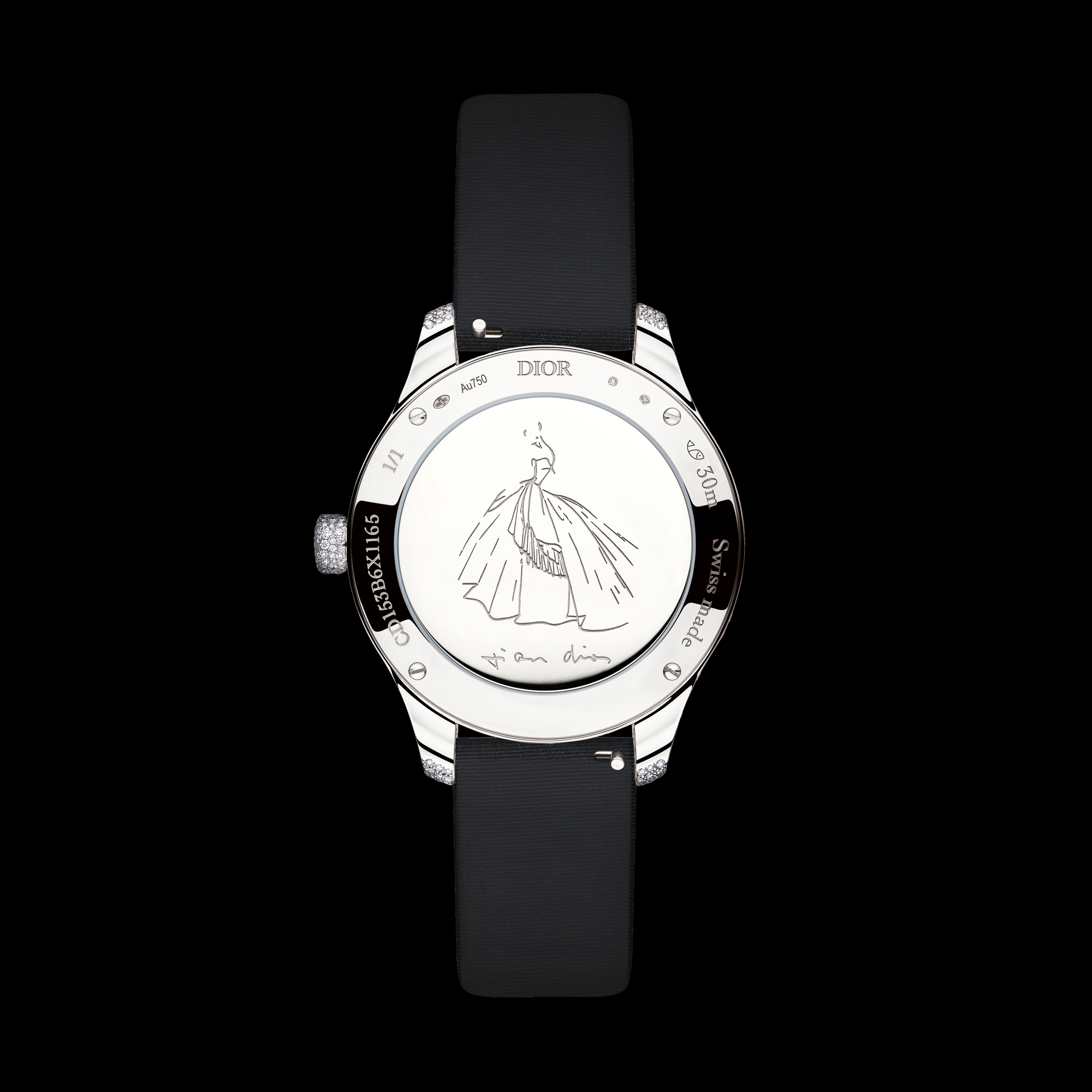 Dior Grand Bal de Printemps N°7 腕表  直径 36 毫米，白色 18K 金、钻石和石饰，自动上链机芯 E07