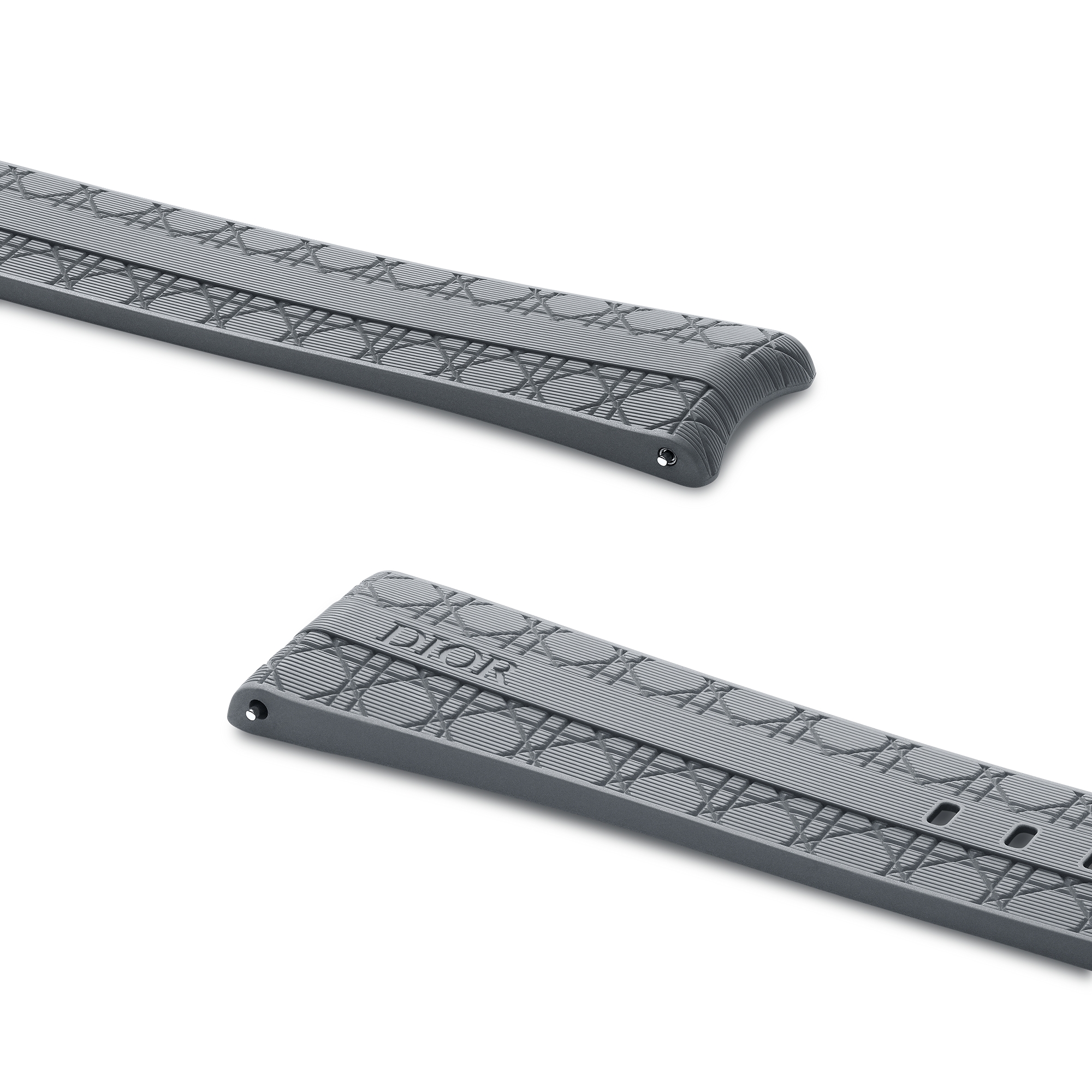 Chiffre Rouge 表带 直径 41 毫米，灰色橡胶藤格纹图案 E01