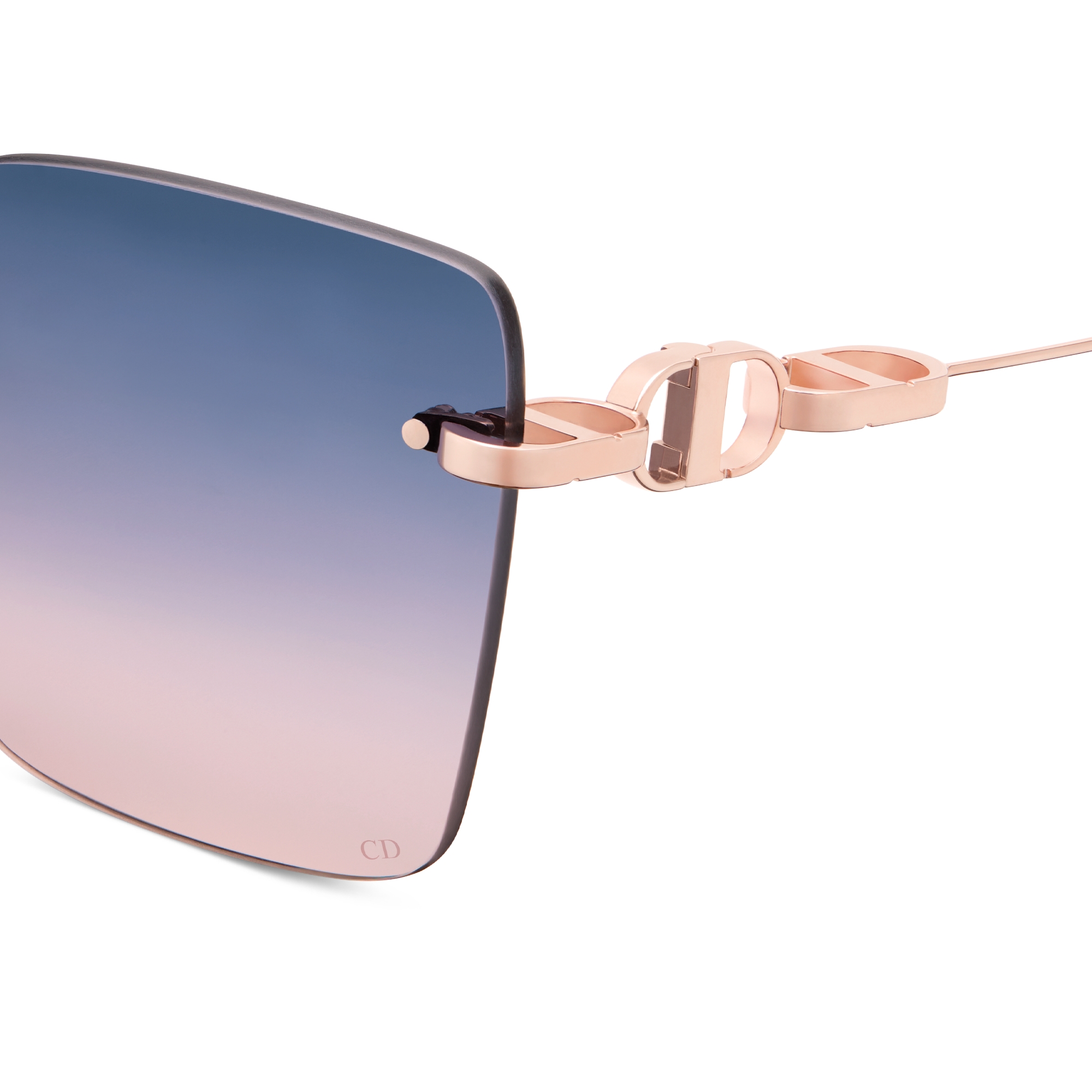 CD Chain M1U 太阳眼镜 紫色至桃红色渐变正方形镜片 E09