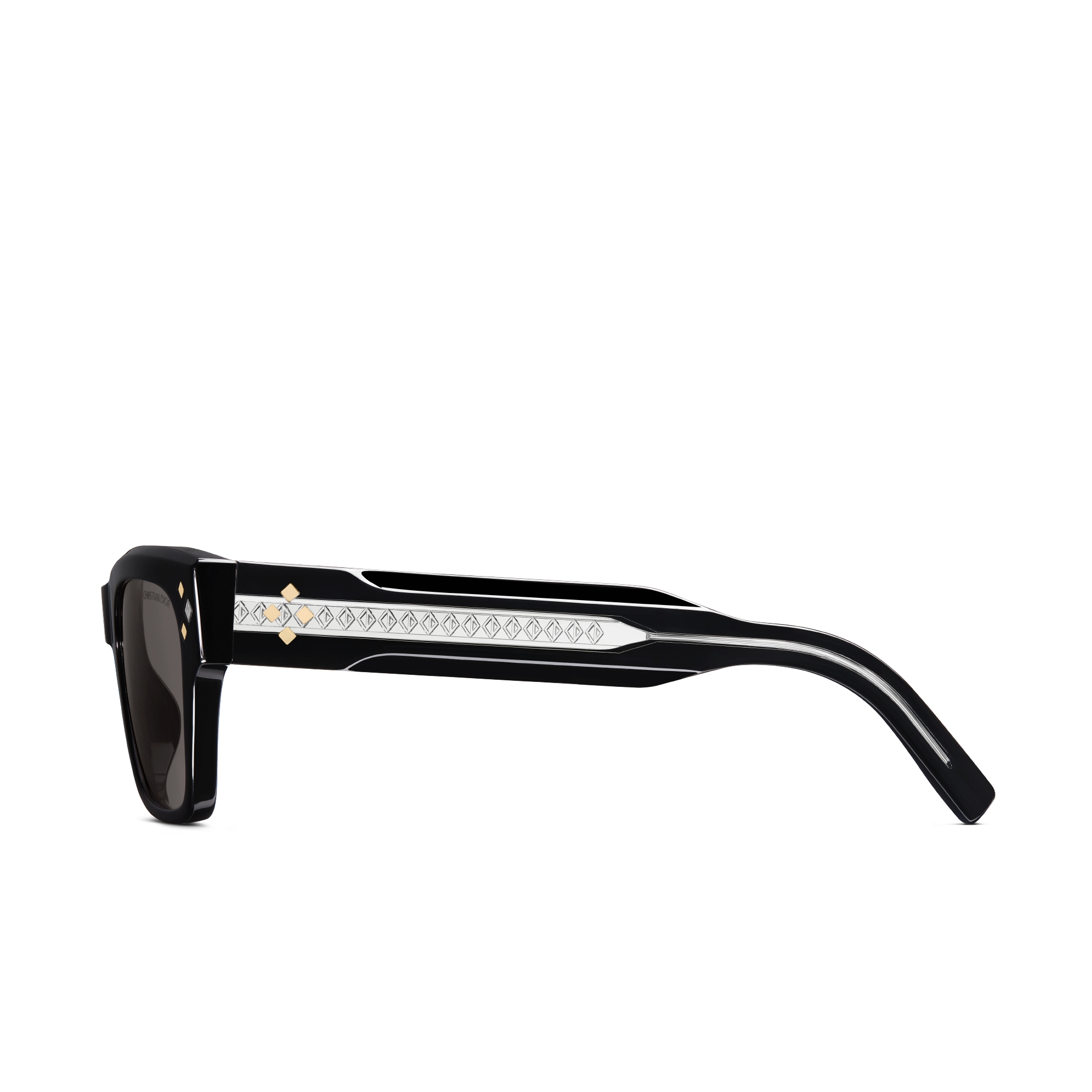 CD Diamond S2I 太阳眼镜 黑色方形镜框 E02