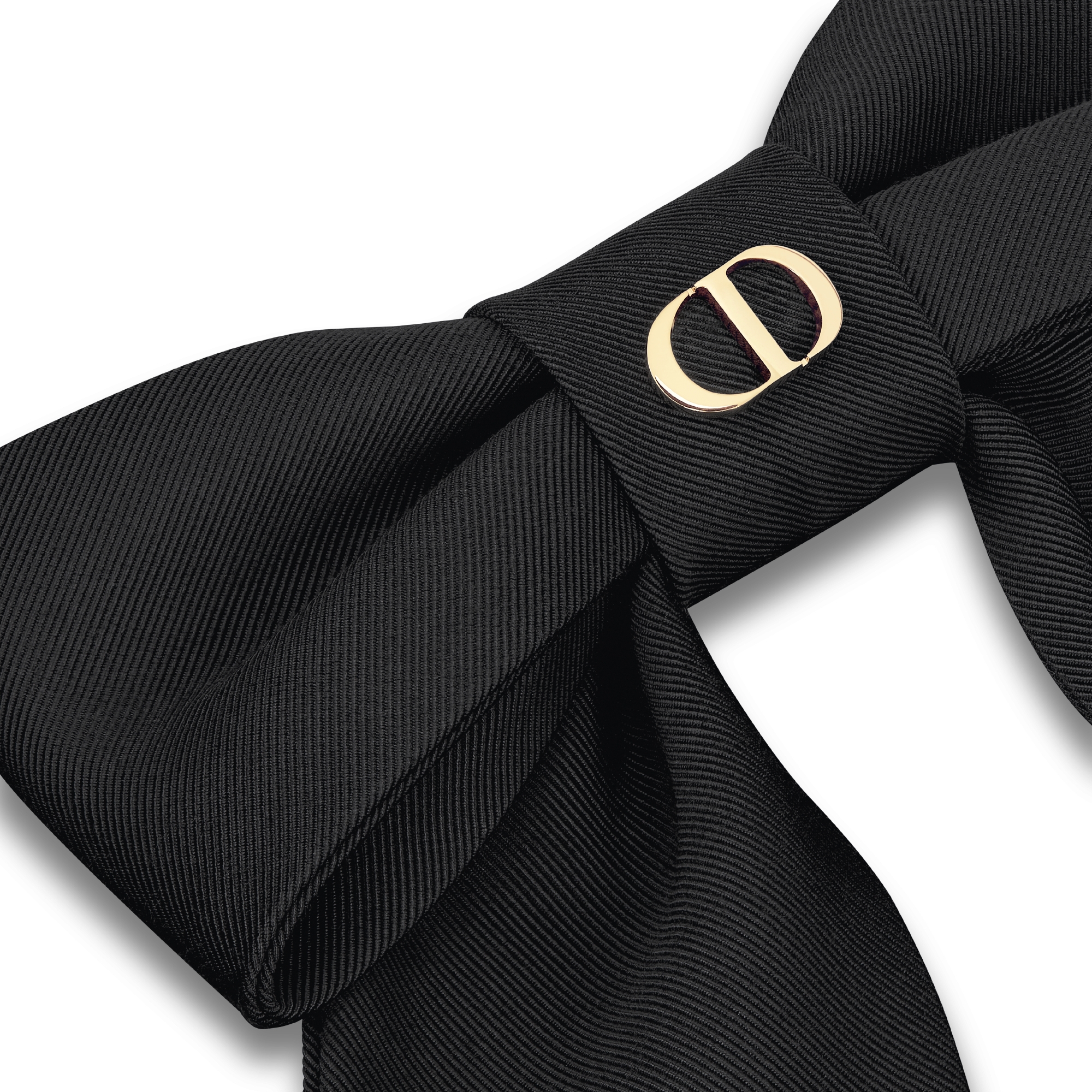 大号 Dior Twist 蝴蝶结 黑色罗缎效果科技面料 E09