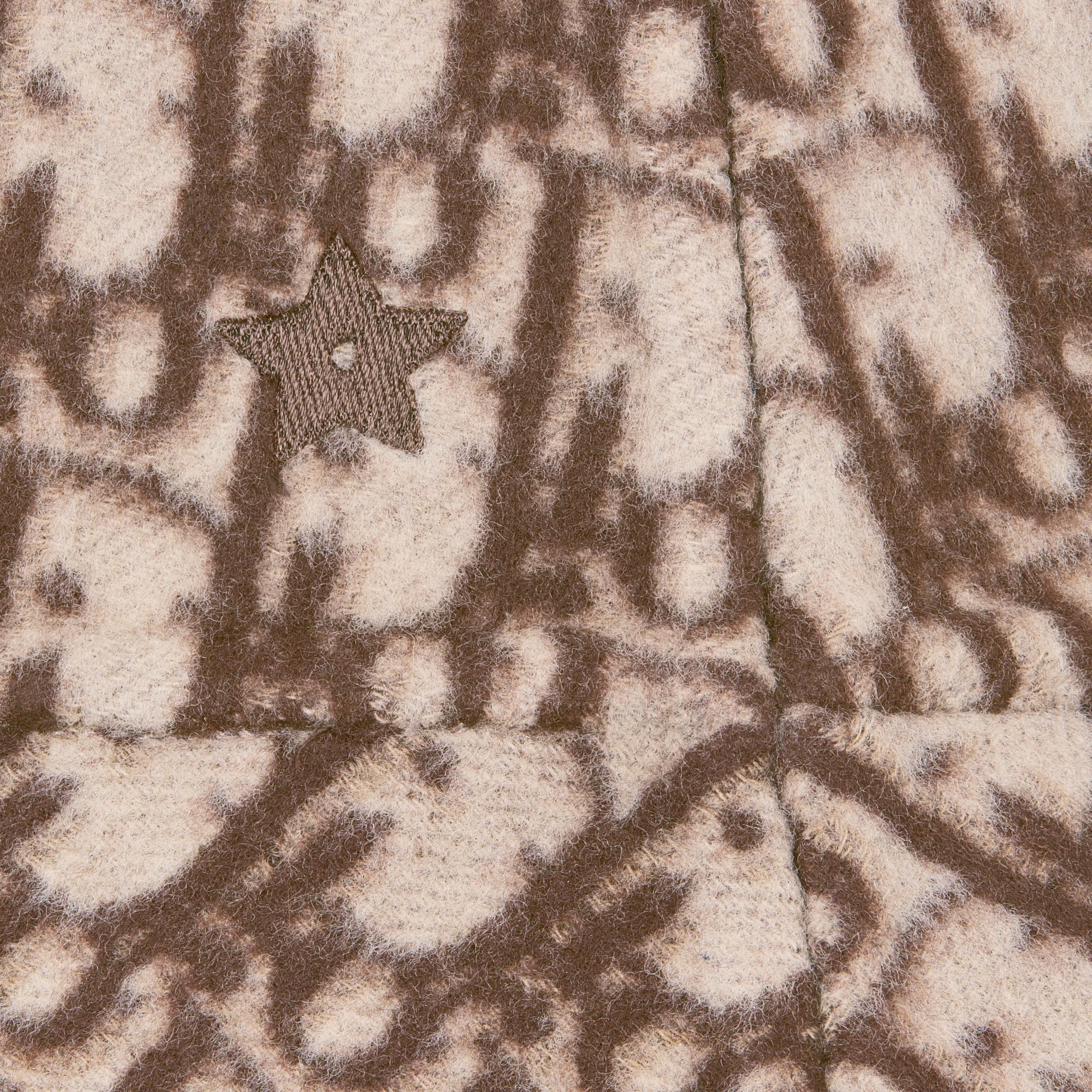 Teddy-D 双面窄檐桶帽 暖灰褐色绵羊毛混纺面料 E09