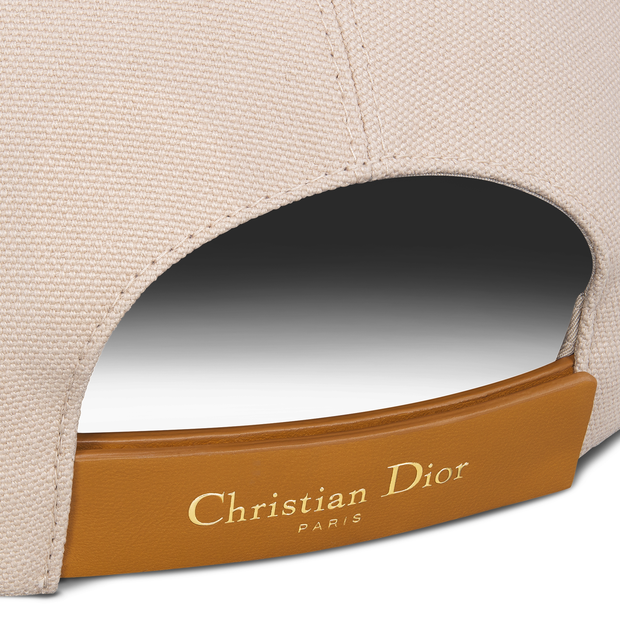 D-Player 帽子 米色棉质面料 E09