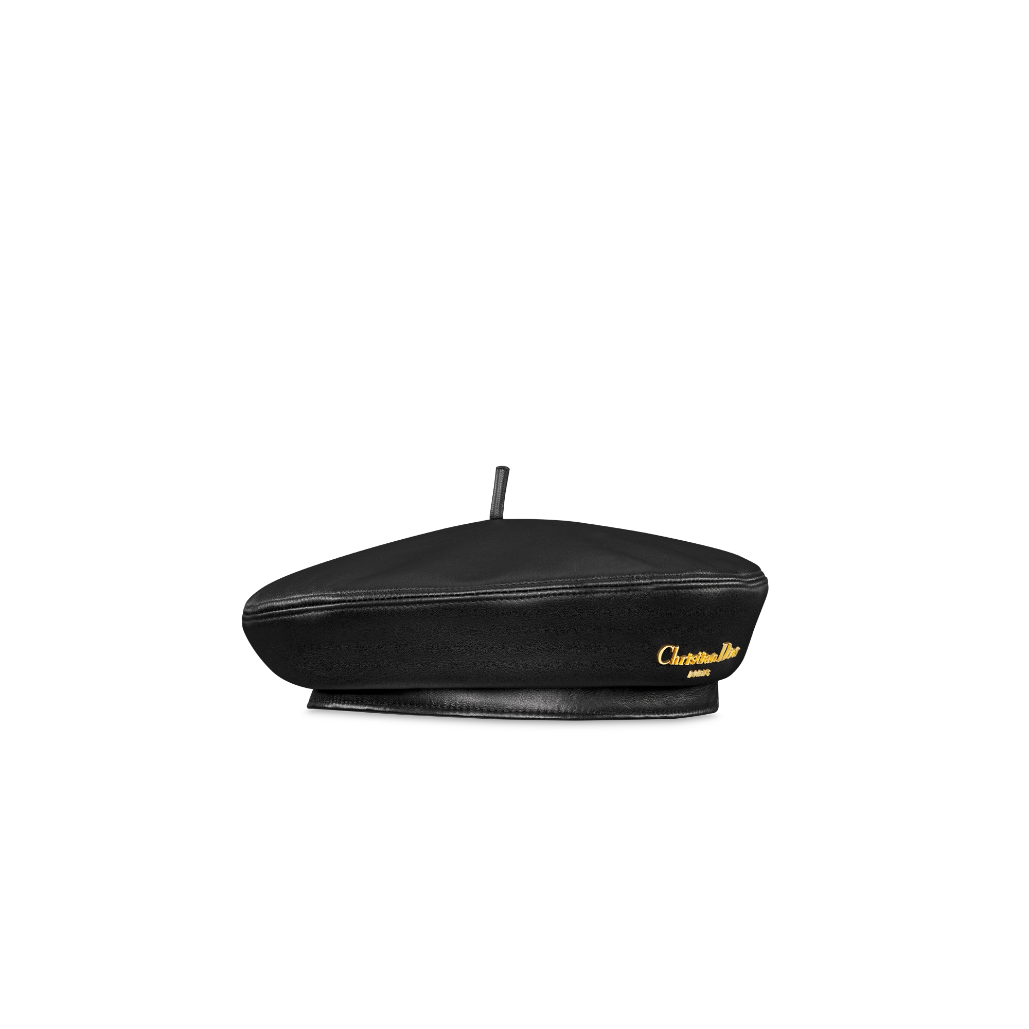 Dior Arty 贝雷帽 黑色羊皮革 E03