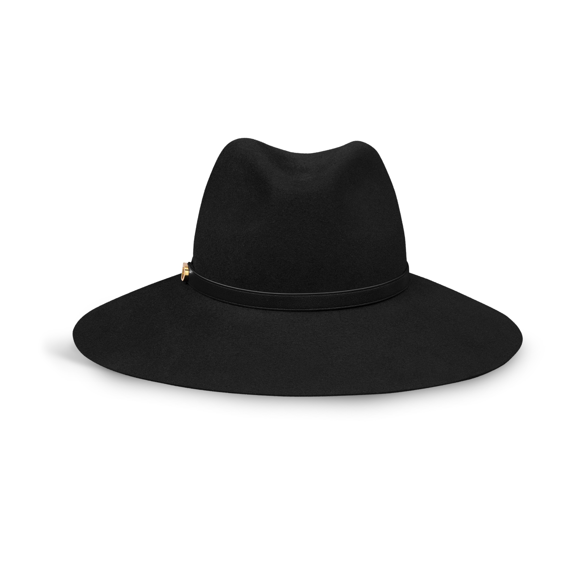 D-Muse 宽檐帽 黑色兔毛毡面料 E01