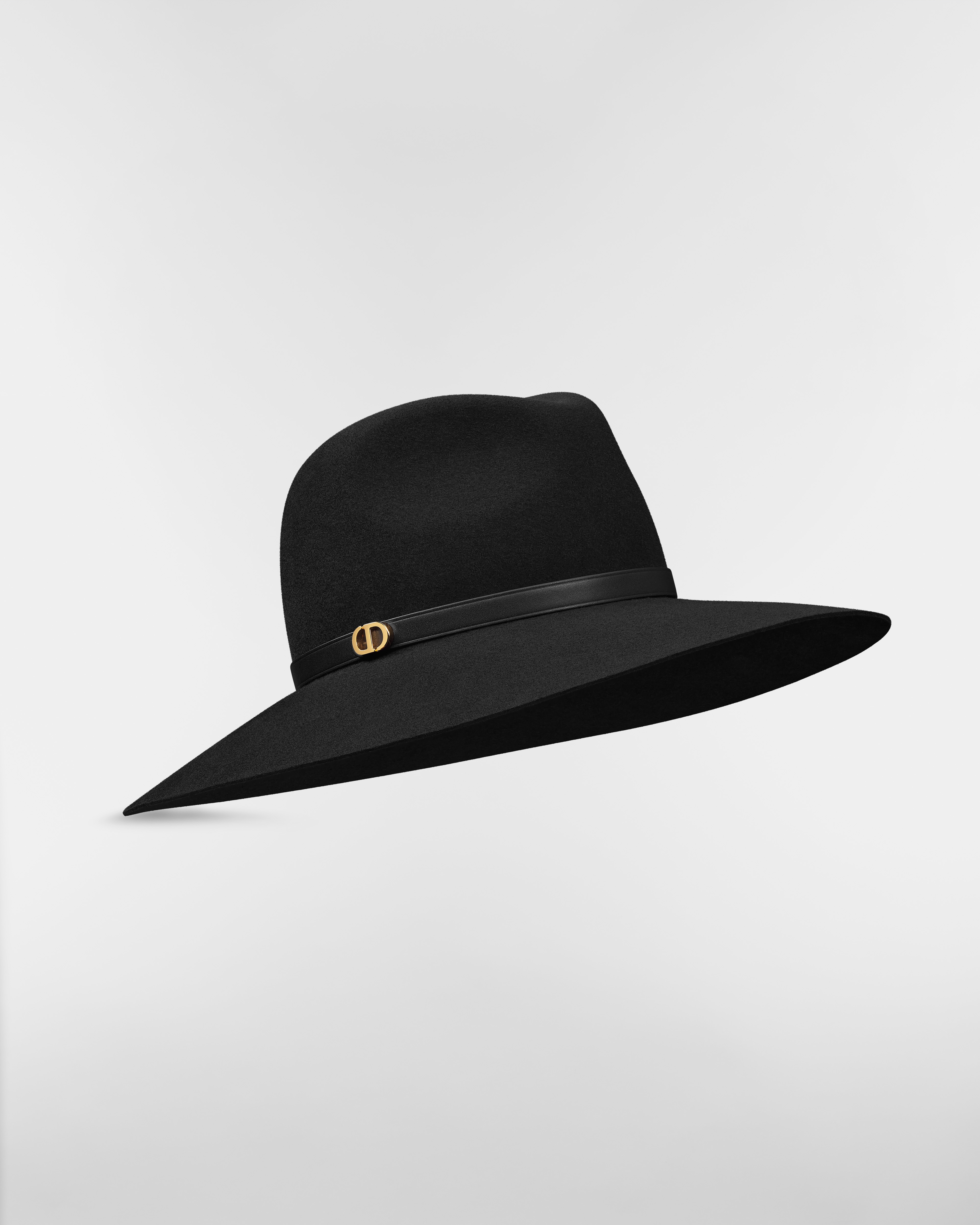 D-Muse 宽檐帽 黑色兔毛毡面料 E03