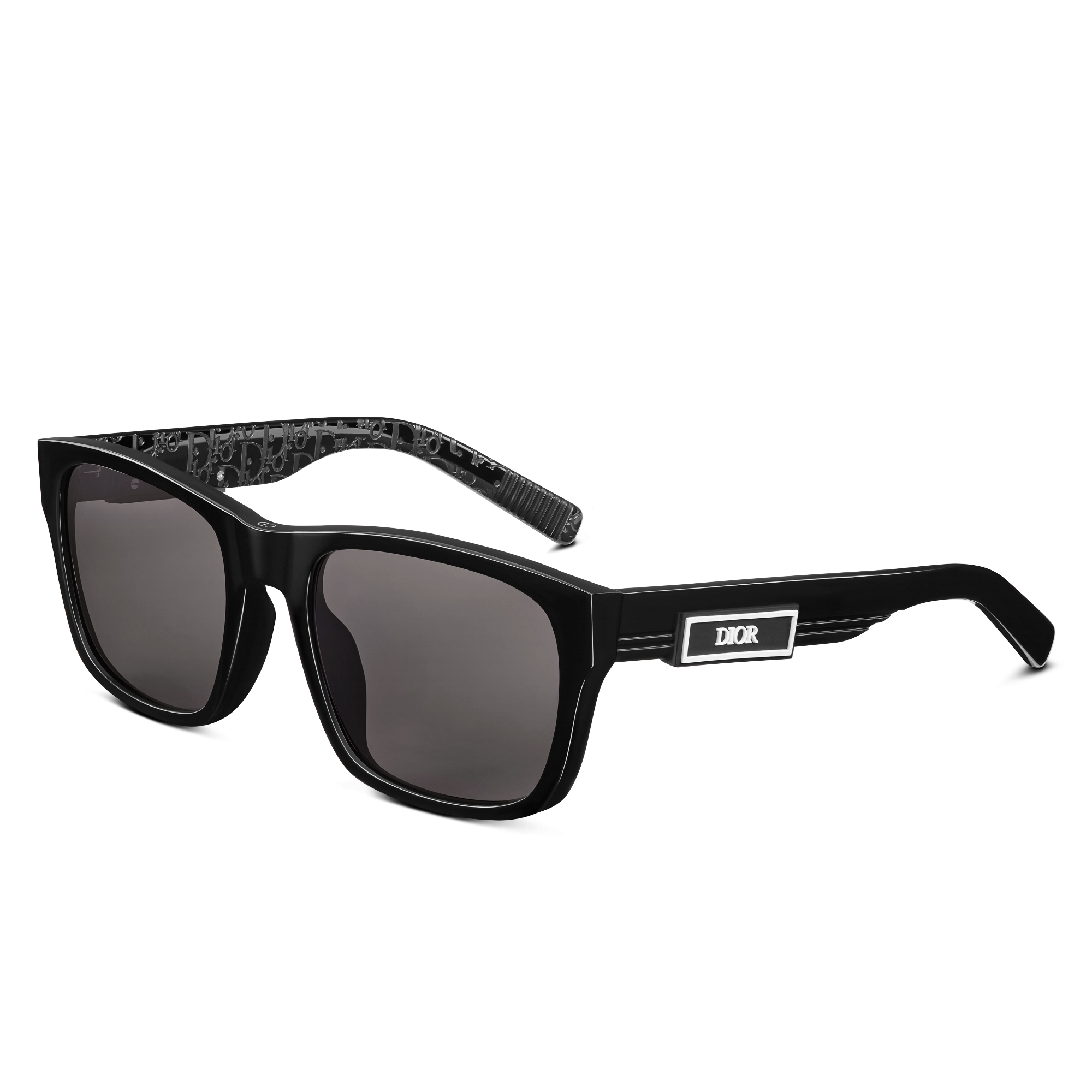 DiorB23 S2F 太阳眼镜 黑色方形镜框 E03