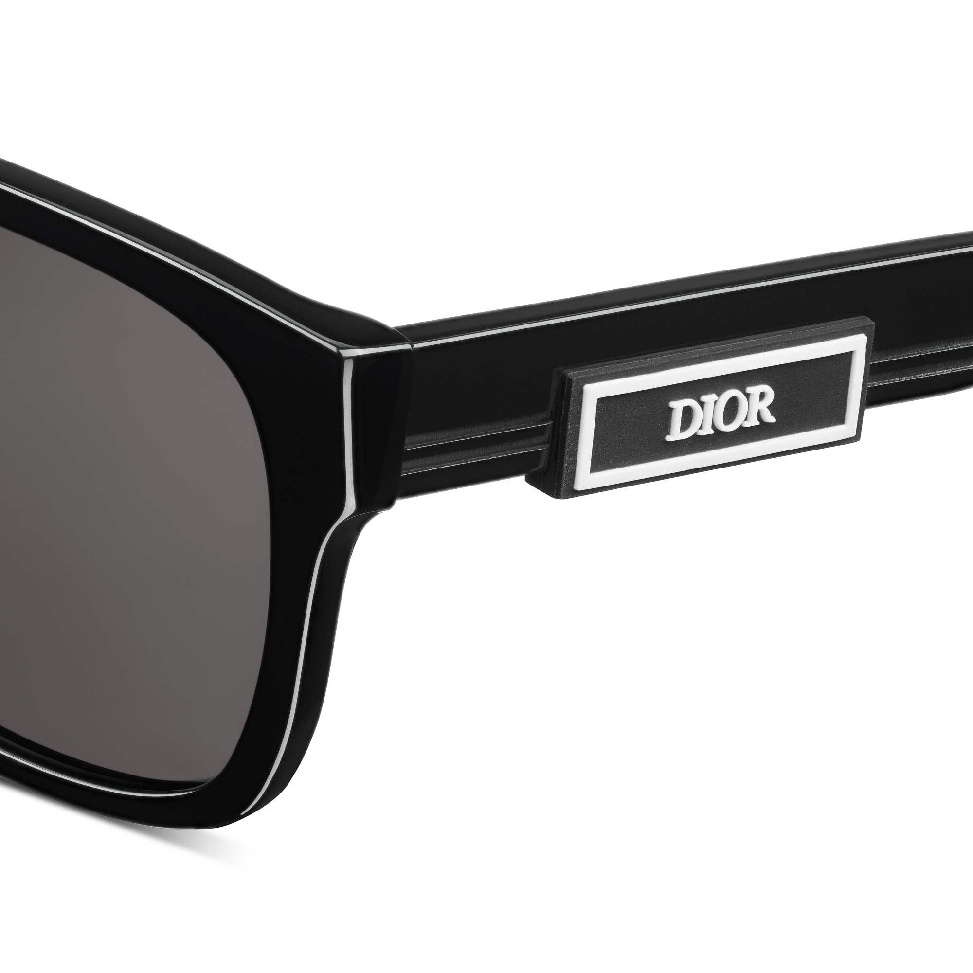 DiorB23 S2F 太阳眼镜 黑色方形镜框 E09