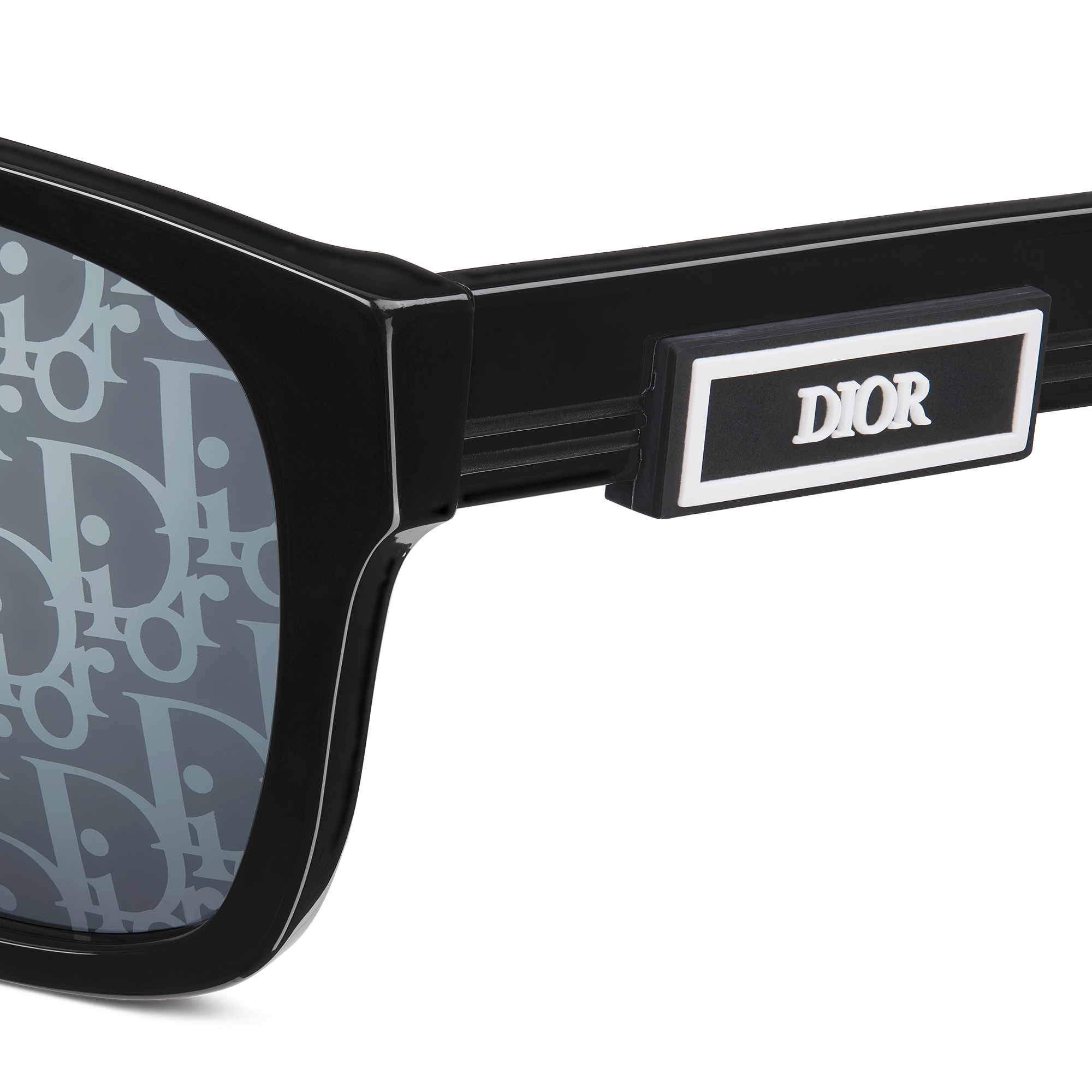 DiorB23 S2F 太阳眼镜 黑色方形镜框 E09