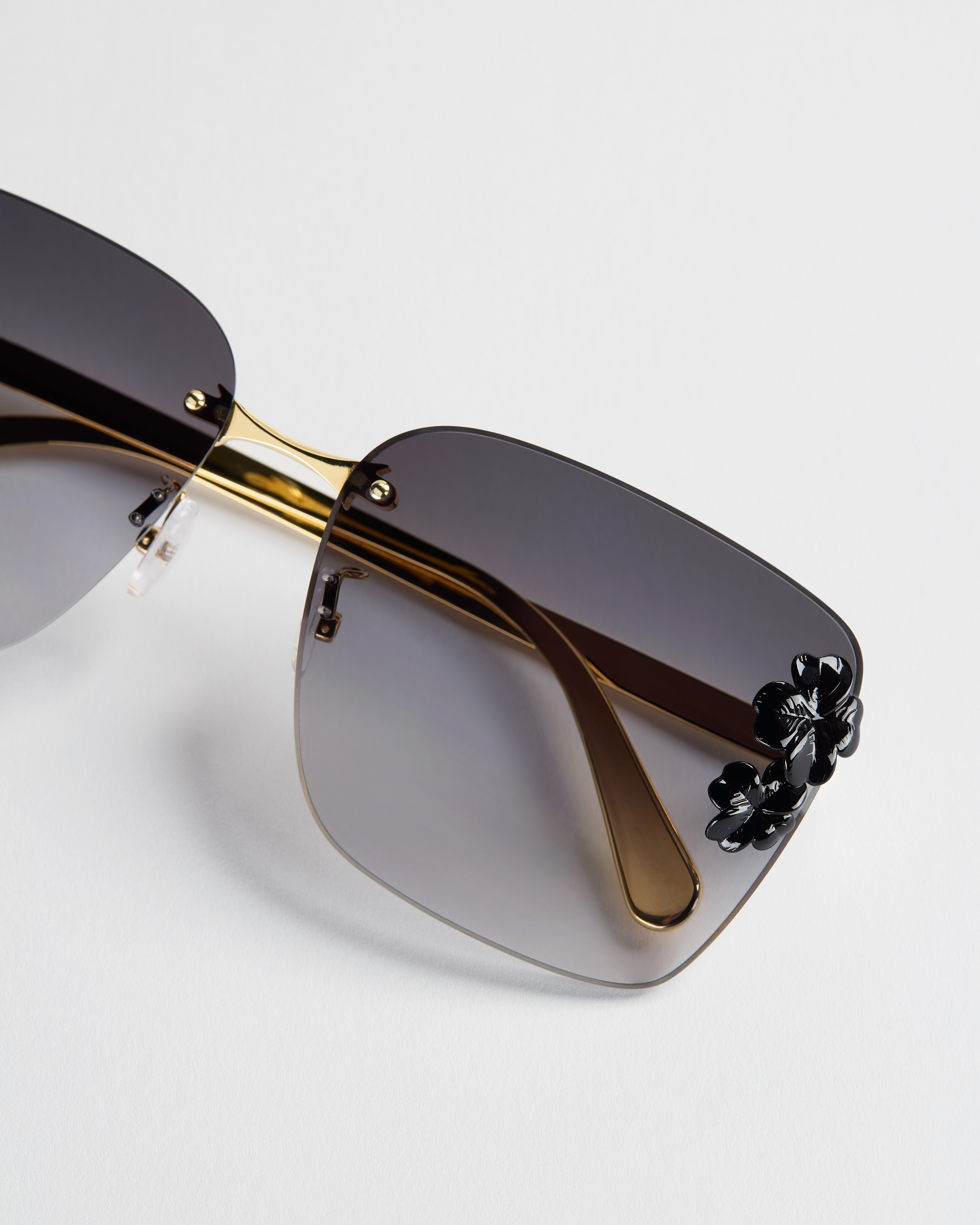 Dior Clover S2U 太阳眼镜 灰色渐变正方形镜片 E06