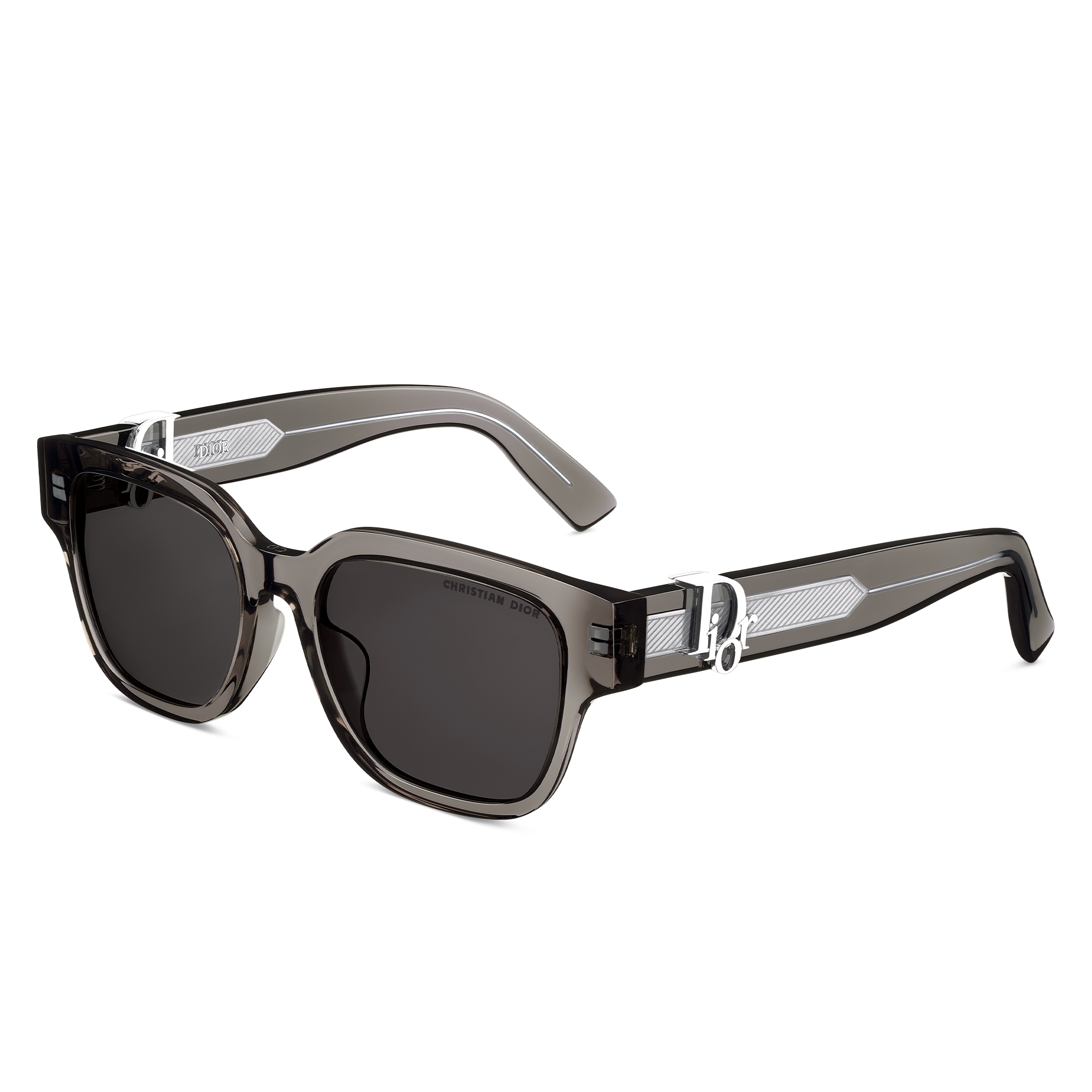 Dior Oblique S1F 太阳眼镜 黑色半透明正方形镜框 E03