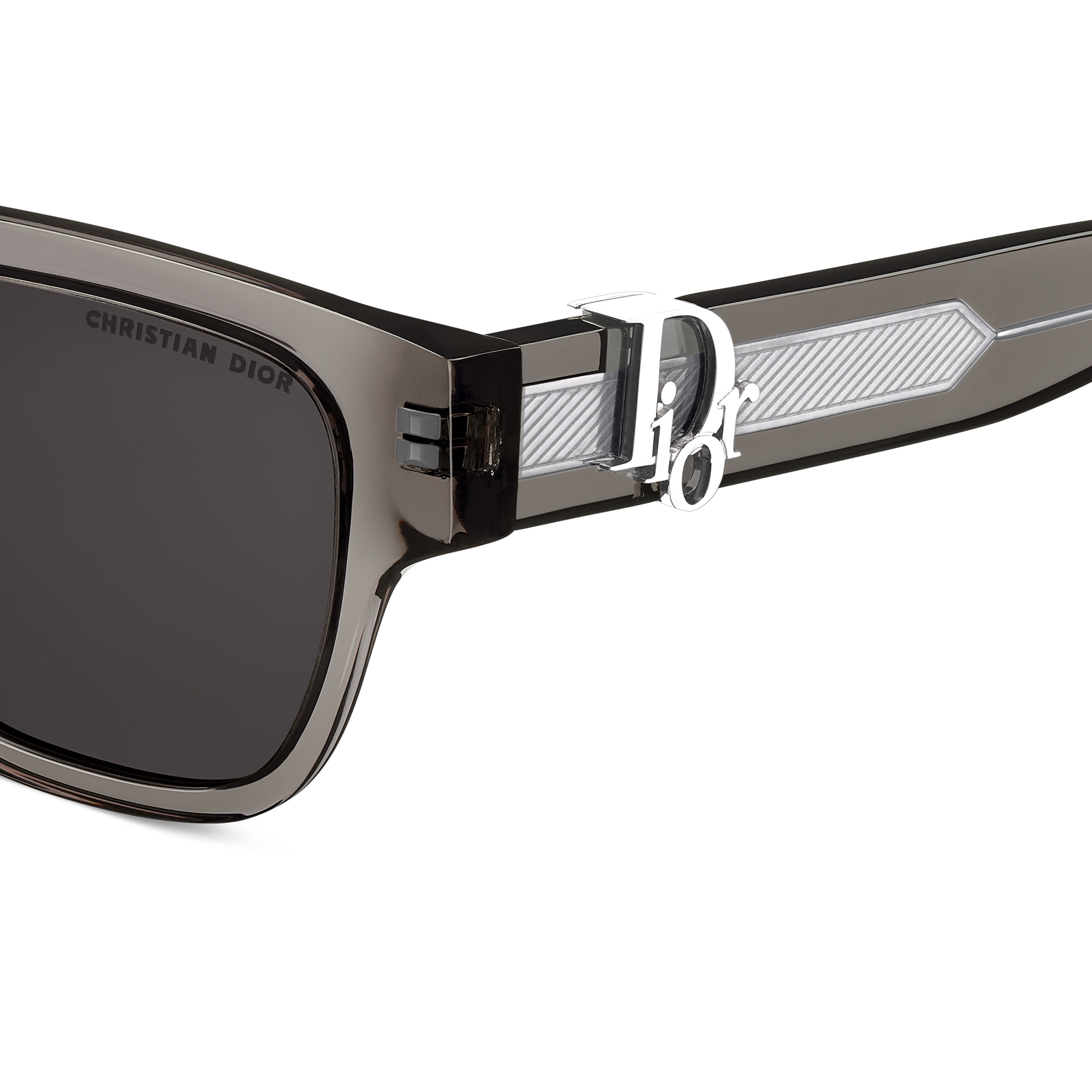 Dior Oblique S1F 太阳眼镜 黑色半透明正方形镜框 E09