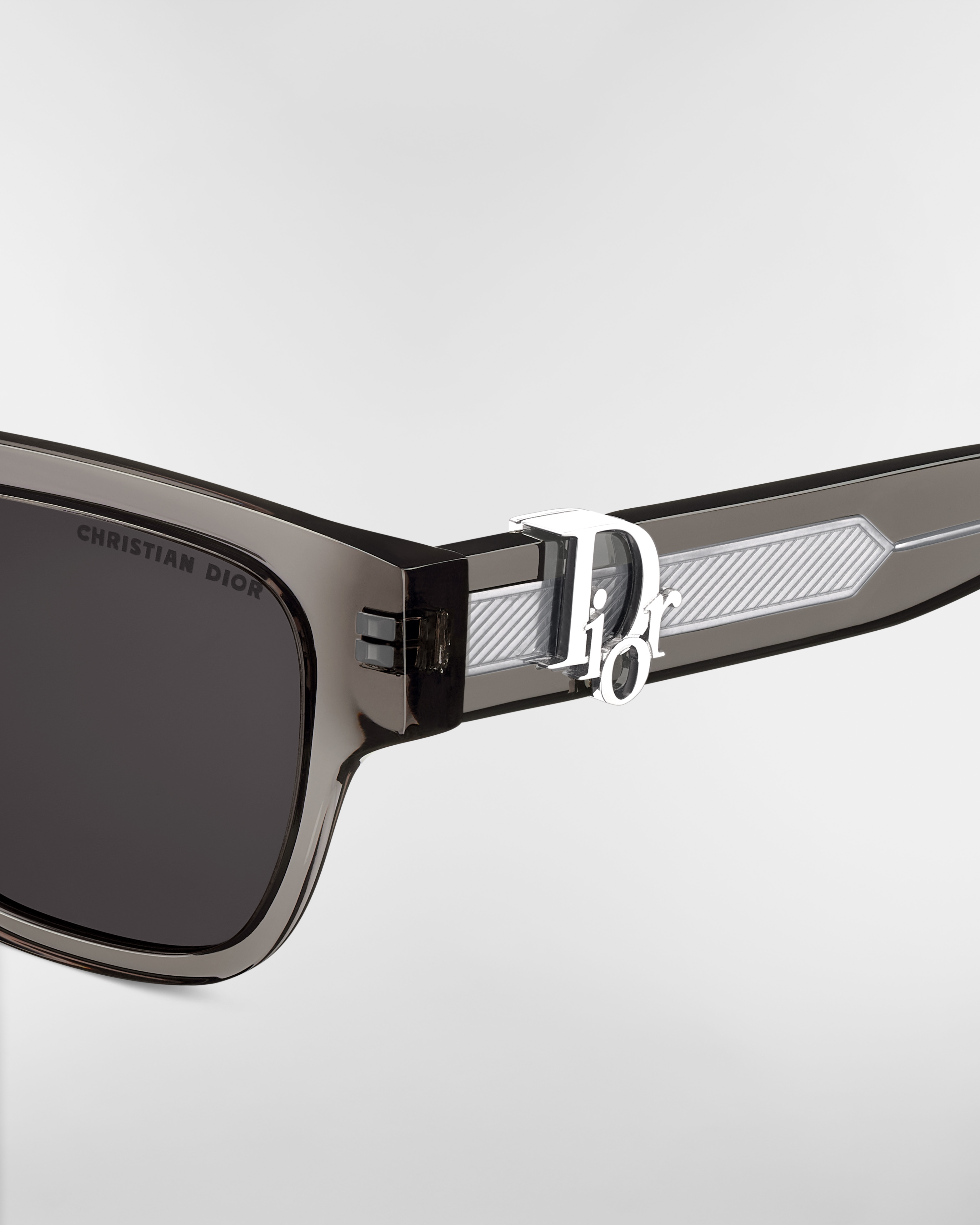 Dior Oblique S1F 太阳眼镜 黑色半透明正方形镜框 E09