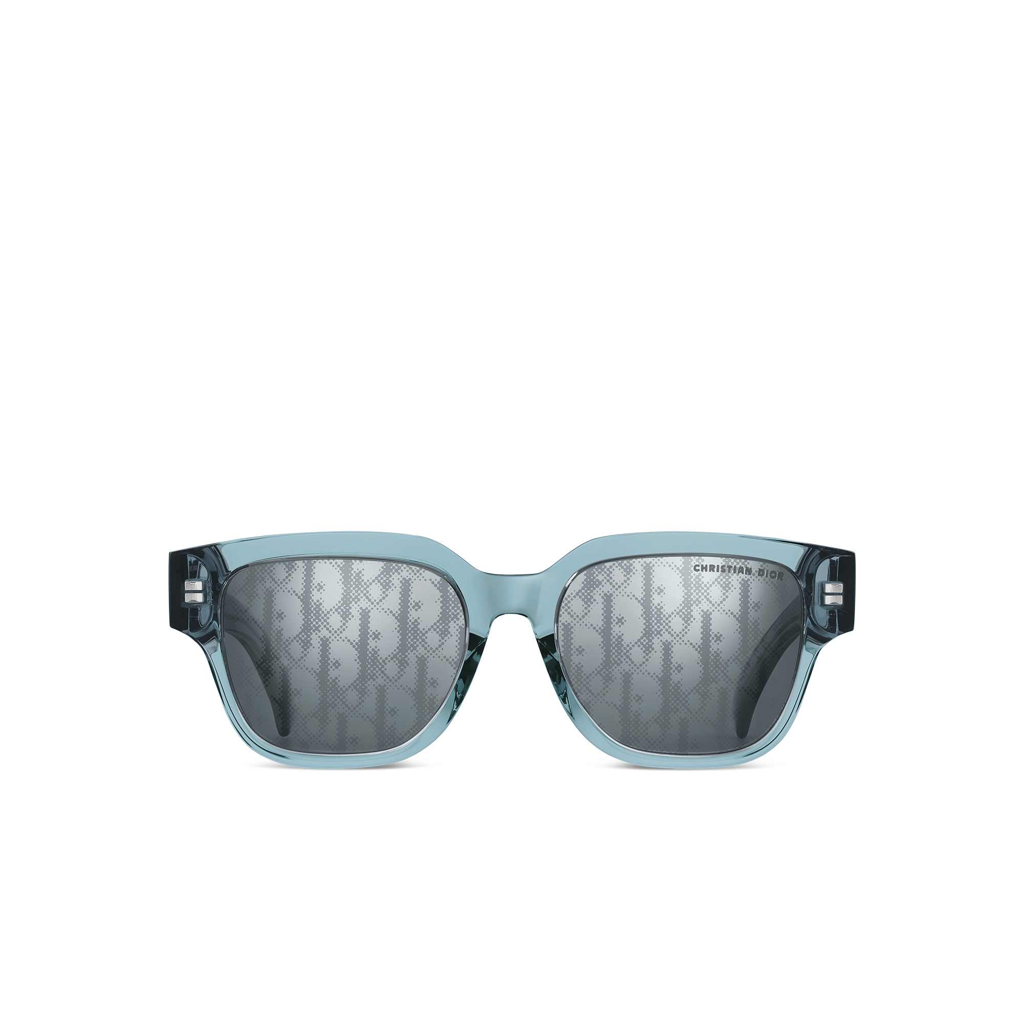 Dior Oblique S1F 太阳眼镜 蓝色半透明正方形镜框 E01